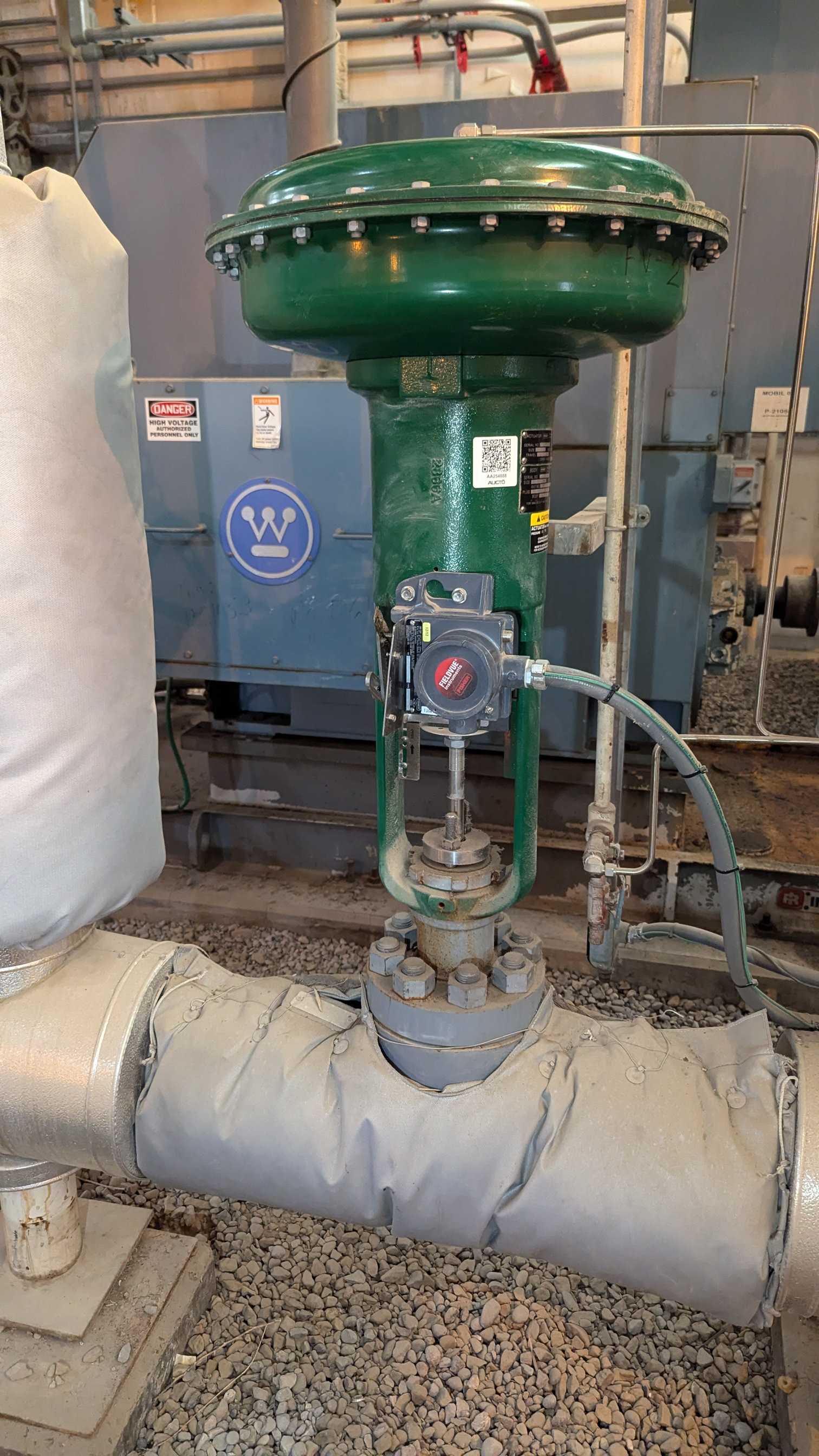 FISHER HPS CONTROL VALVE & 657 ACTUATOR ASSEMBLY - VALVE & ACTUATOR ASSEMBLY