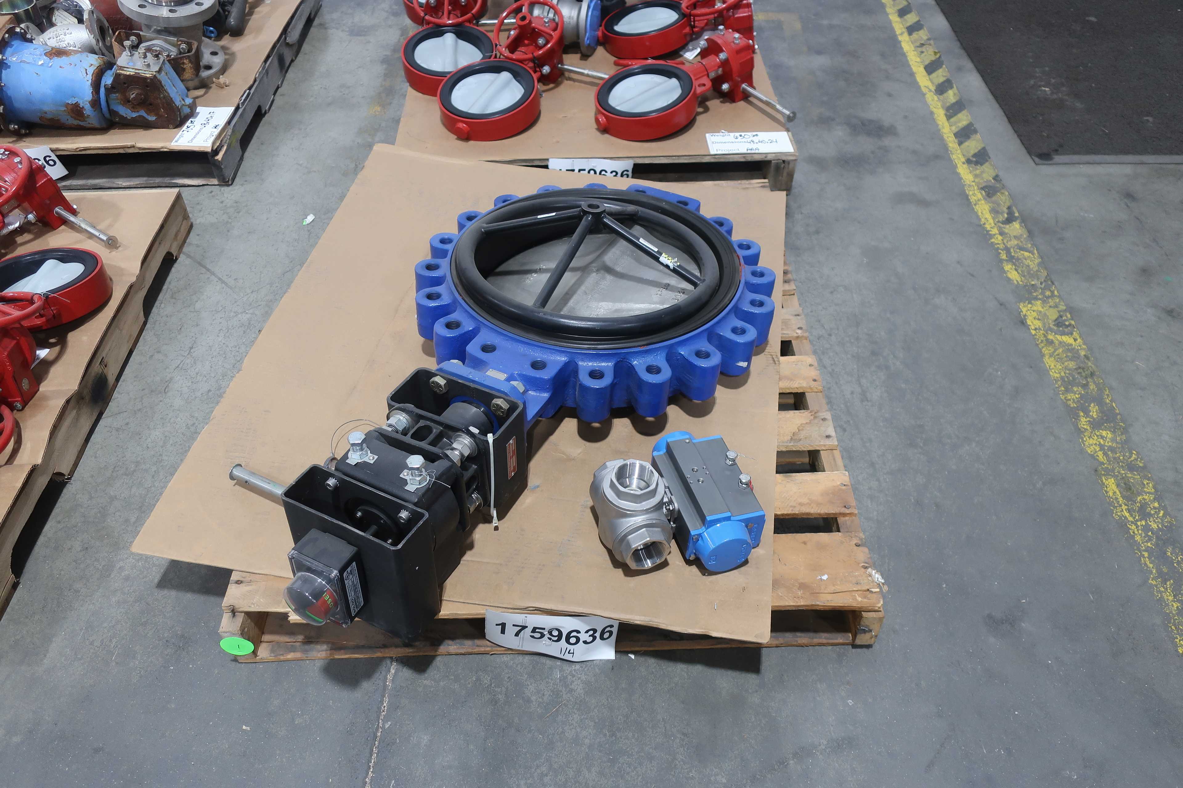 SKU 1759636 - 4 PALLETS OF ASSORTED VALVES - VALVES