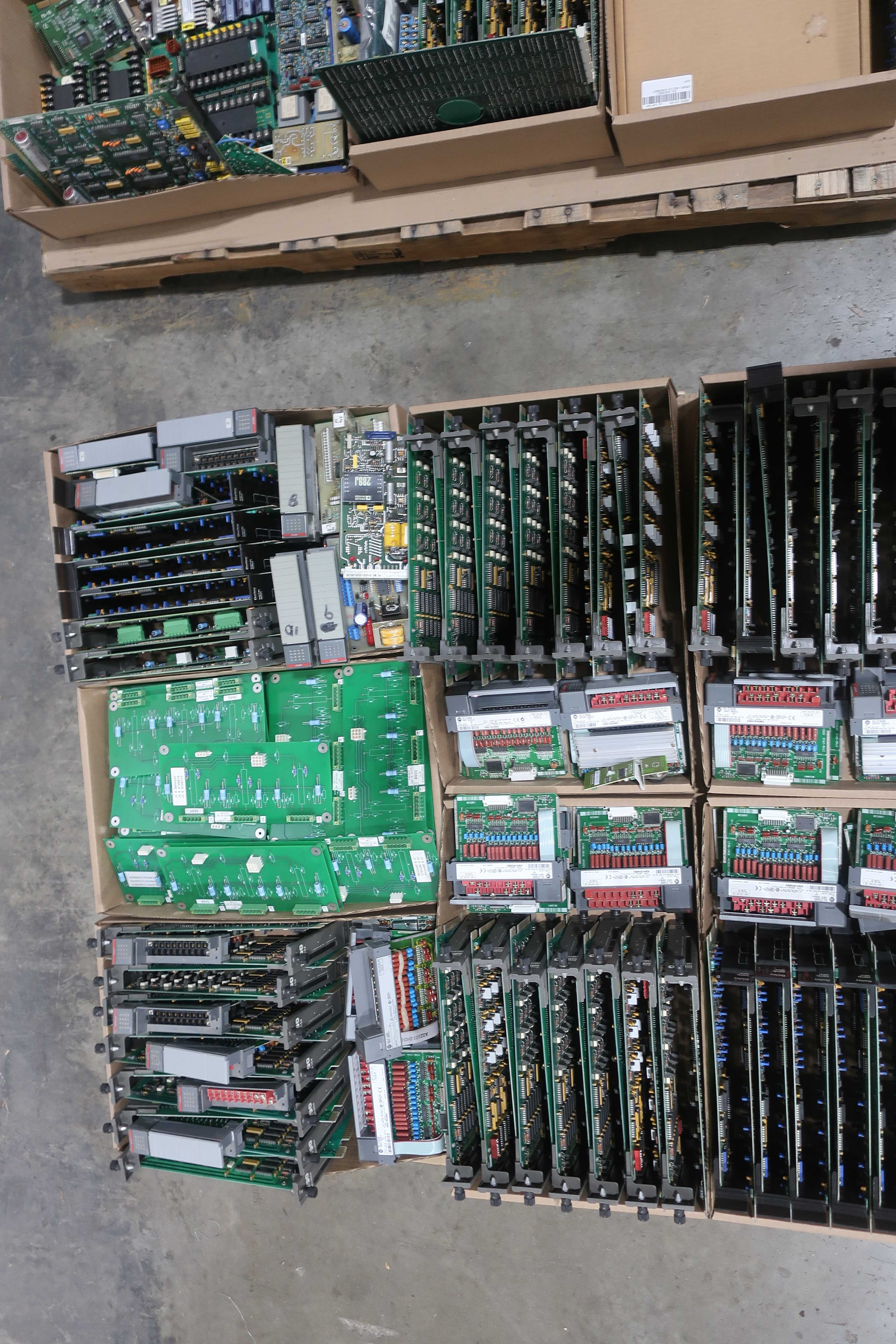 SKU 1741351 - 4 PALLETS OF ASSORTED PCB BOARDS - PCB CIRCUIT BOARDS