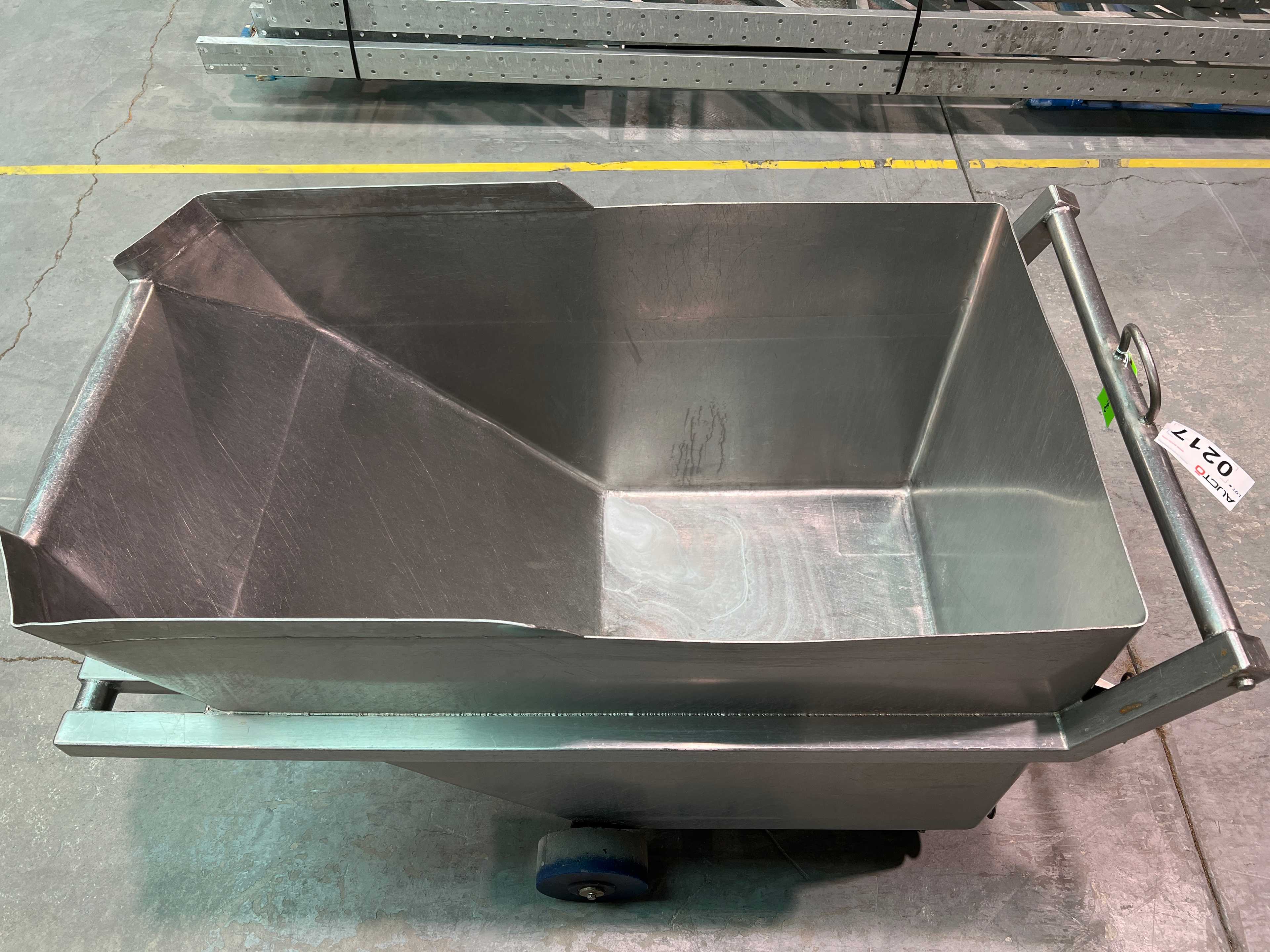 Stainless Steel Dump Cart Hopper - ROLLING CARTS