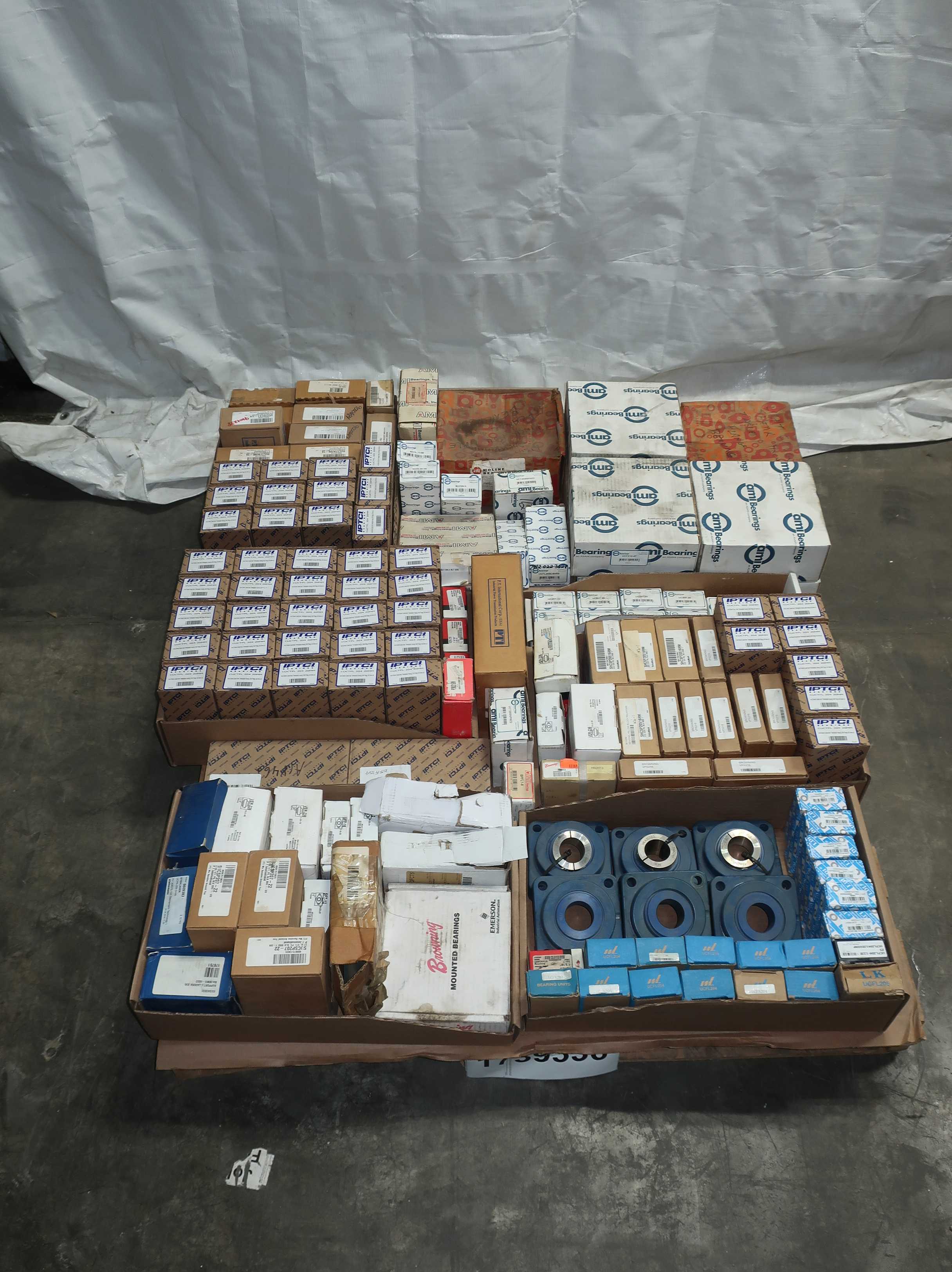 SKU 1739336 - PALLET OF ASSORTED BEARINGS, MOUNTED, PILLOW BLOCK - BEARINGS