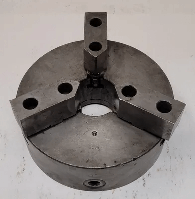 BISON LATHE CHUCK, 10" 3 JAW, 3" THROUGH HOLE - MACHINE TOOLING