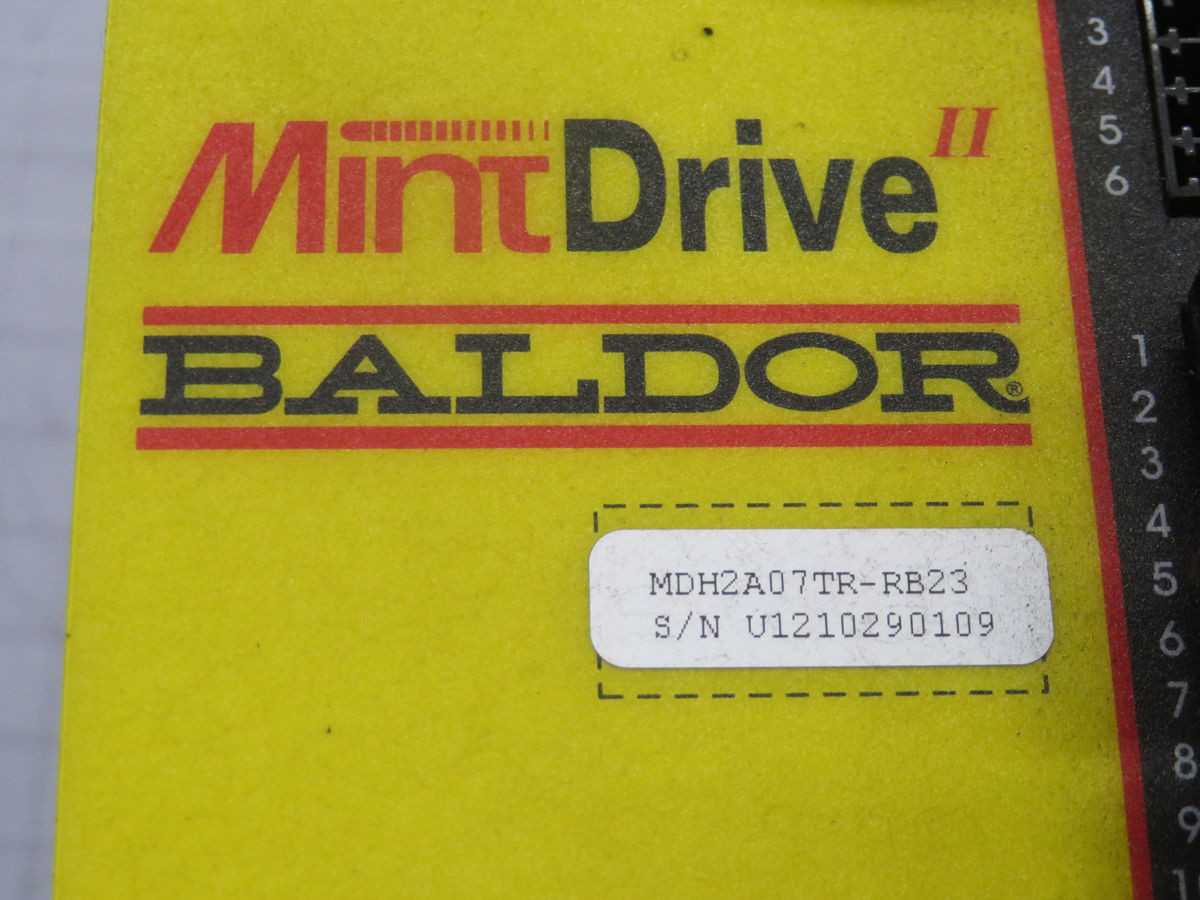 BALDOR MDH2A07TR-RB23 SERVO DRIVE, 230V AC IN, 7.5A OUT, RESOLVER FB, CAN/RS232/485 - SERVO DRIVES