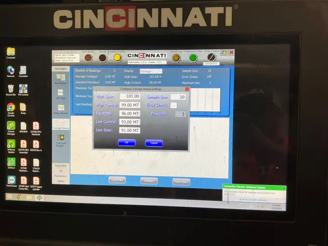 CINCINNATI 175-HC-8 175 TON COMPACTING PRESS - undefined