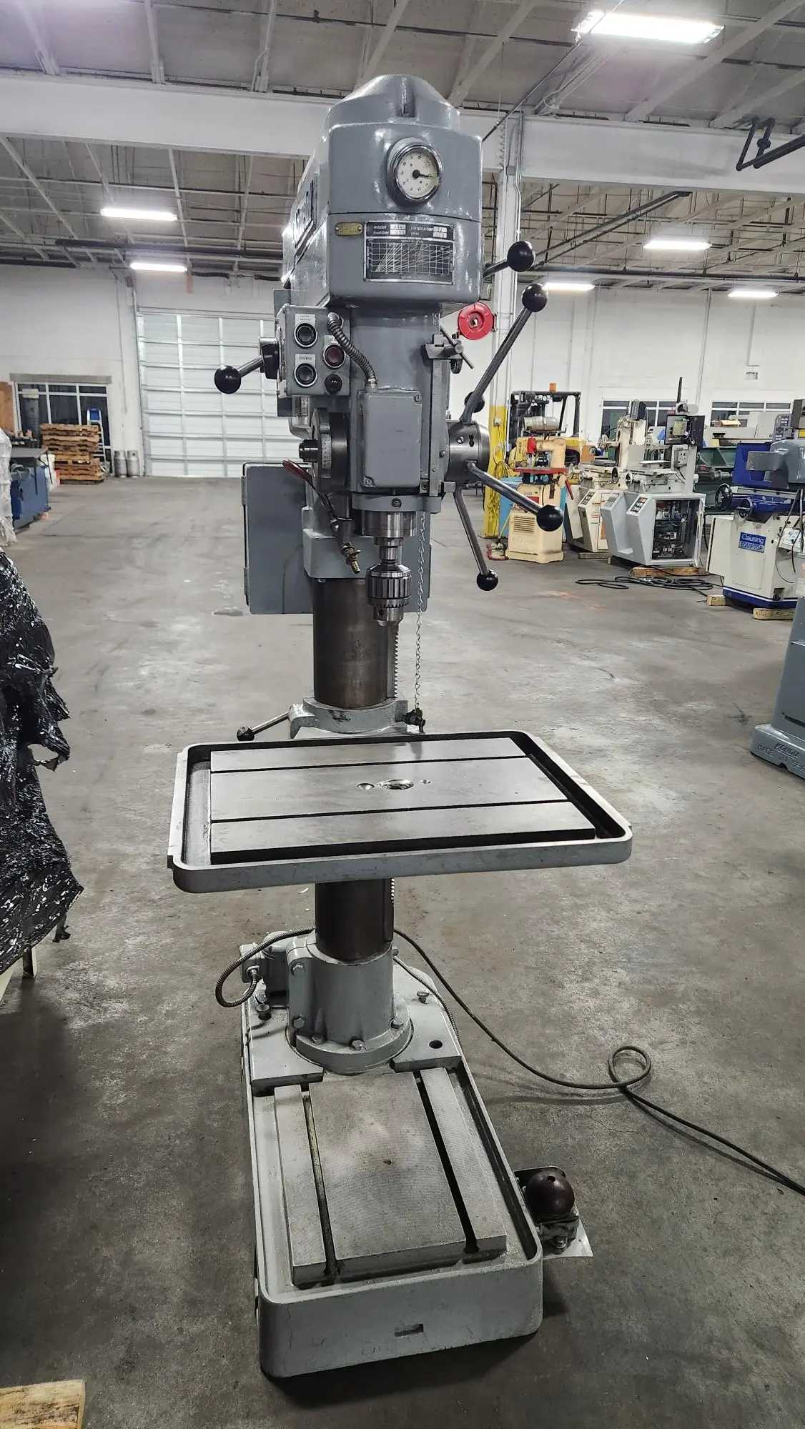 ALZMETALL AB4 SINGLE SPINDLE DRILL PRESS, 1.772" CAST IRON CAPACITY, MK 4 TOOL HOLDER - UPRIGHT DRILL PRESSES