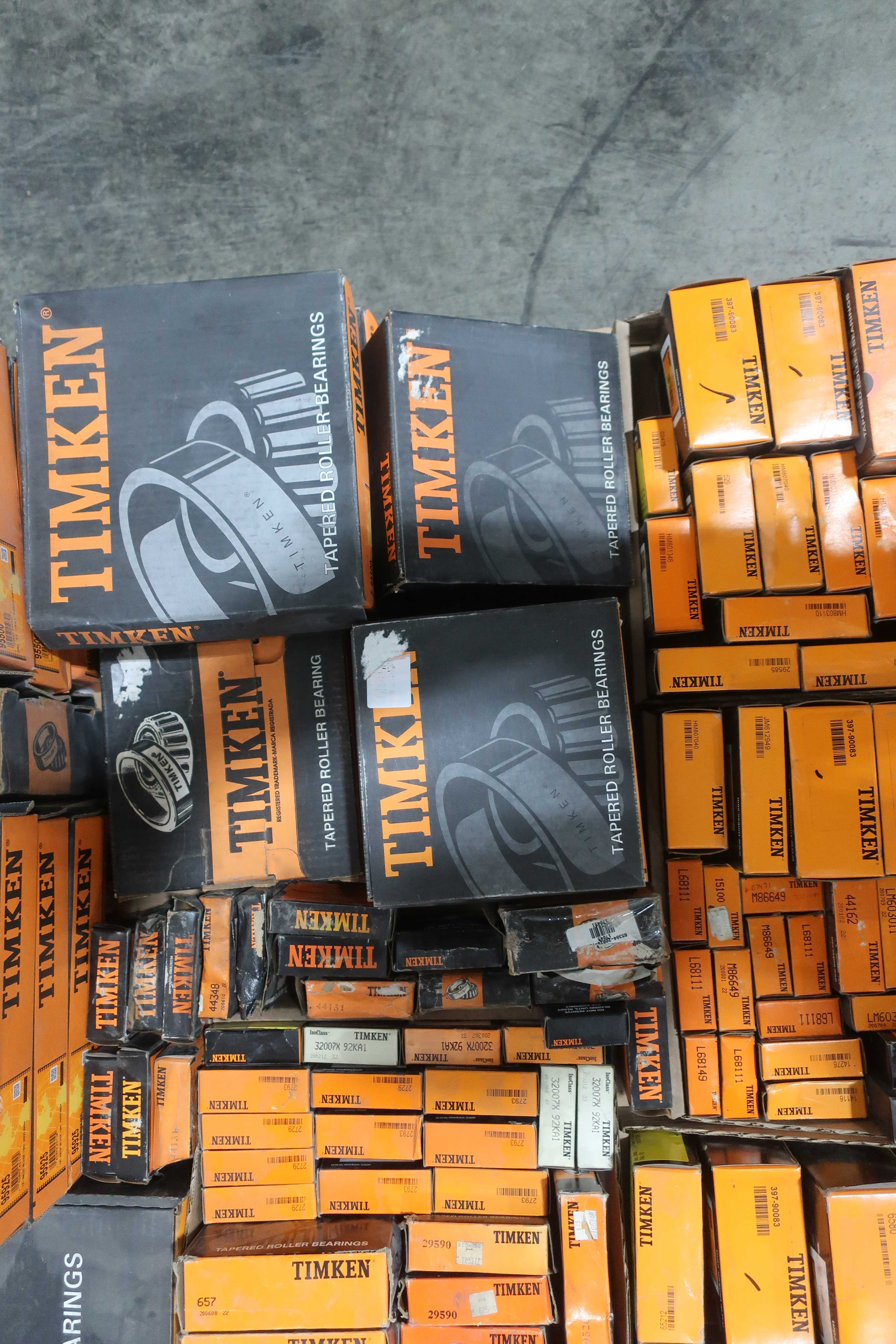 SKU 1749145 - PALLET OF ASSORTED TIMKEN TAPERED ROLLER BEARINGS - BEARINGS