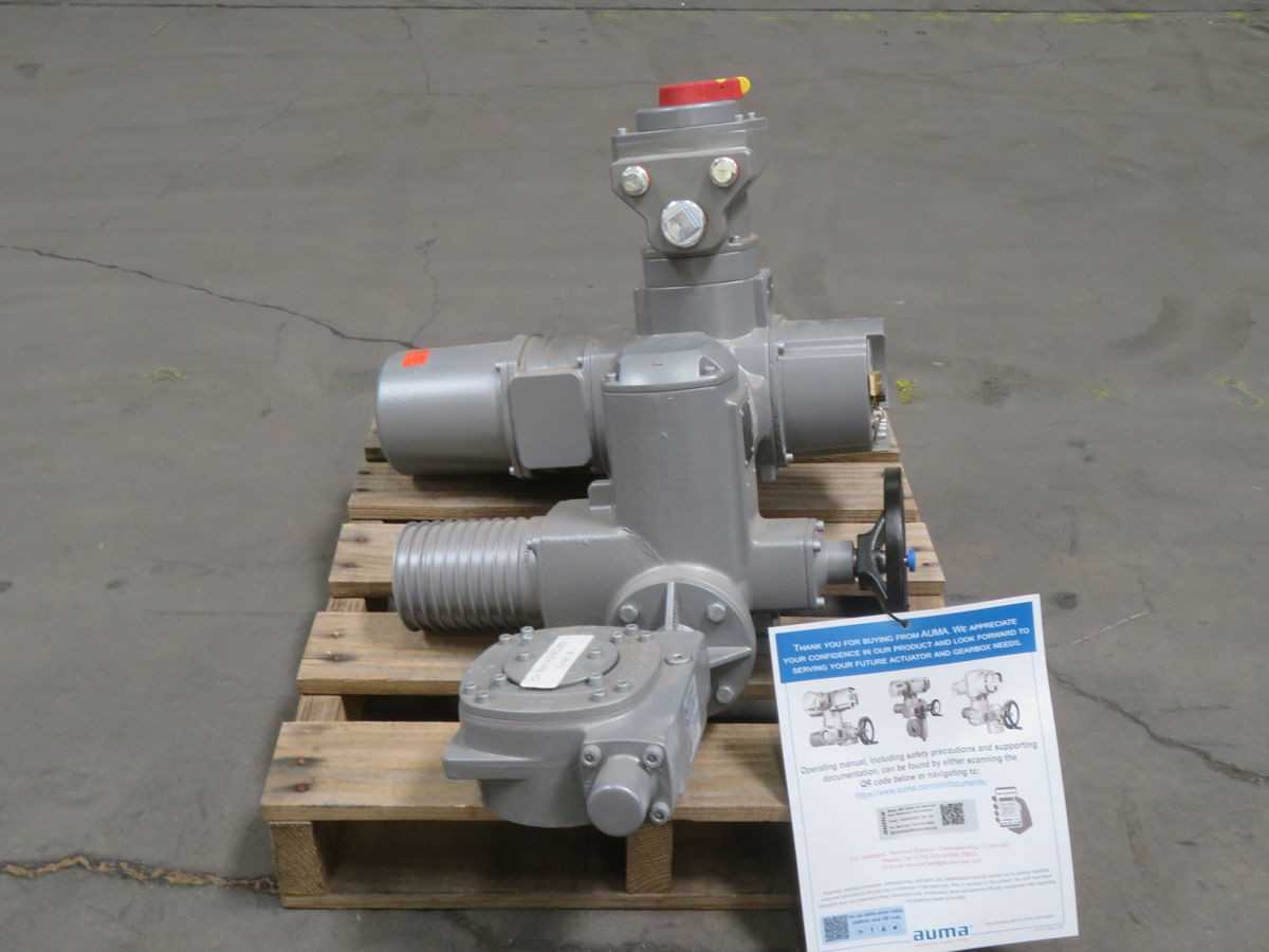AUMA AC 01.2 SA 07.6-FA10 COMPLETE INTEGRATED VALVE ACTUATION ASSEMBLY T268611 - VALVE & ACTUATOR ASSEMBLY