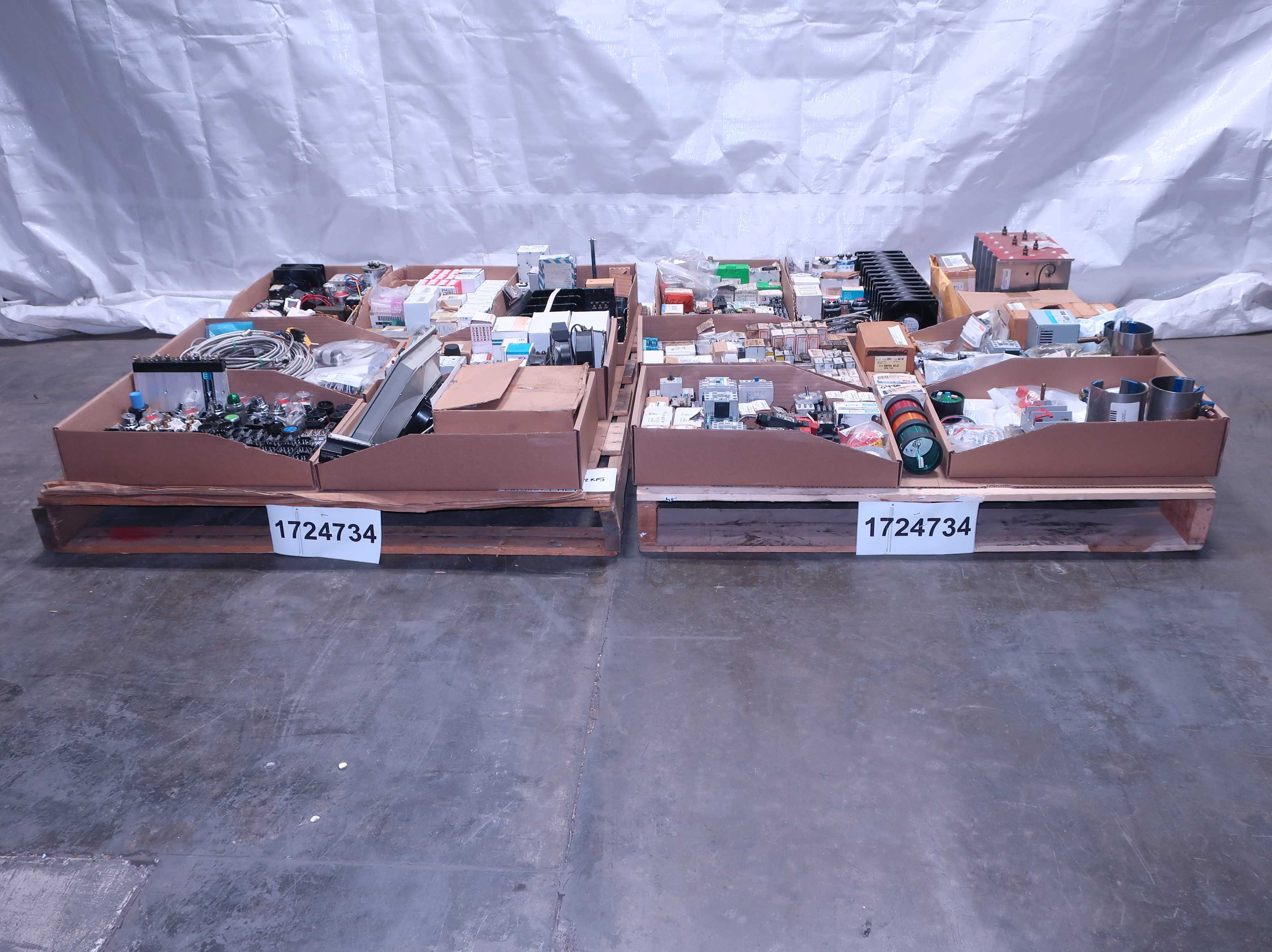 SKU 1724734 - 2 PALLETS OF ASSORTED ELECTRICAL COMPONENTS - ELECTRICAL COMPONENTS
