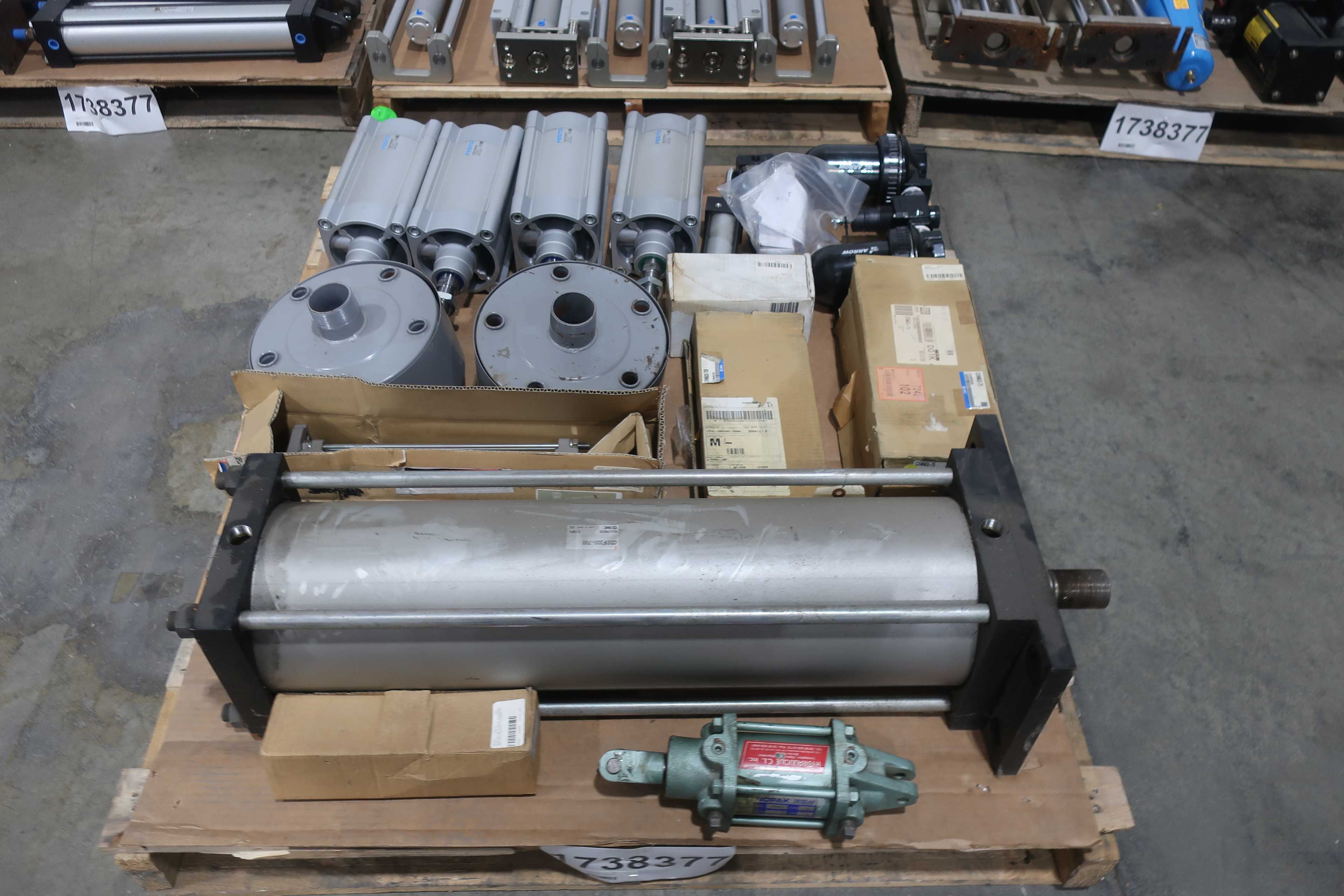 SKU 1738377 - 4 PALLETS OF ASSORTED PNEUMATIC REPLACEMENT PARTS - PNEUMATIC PARTS