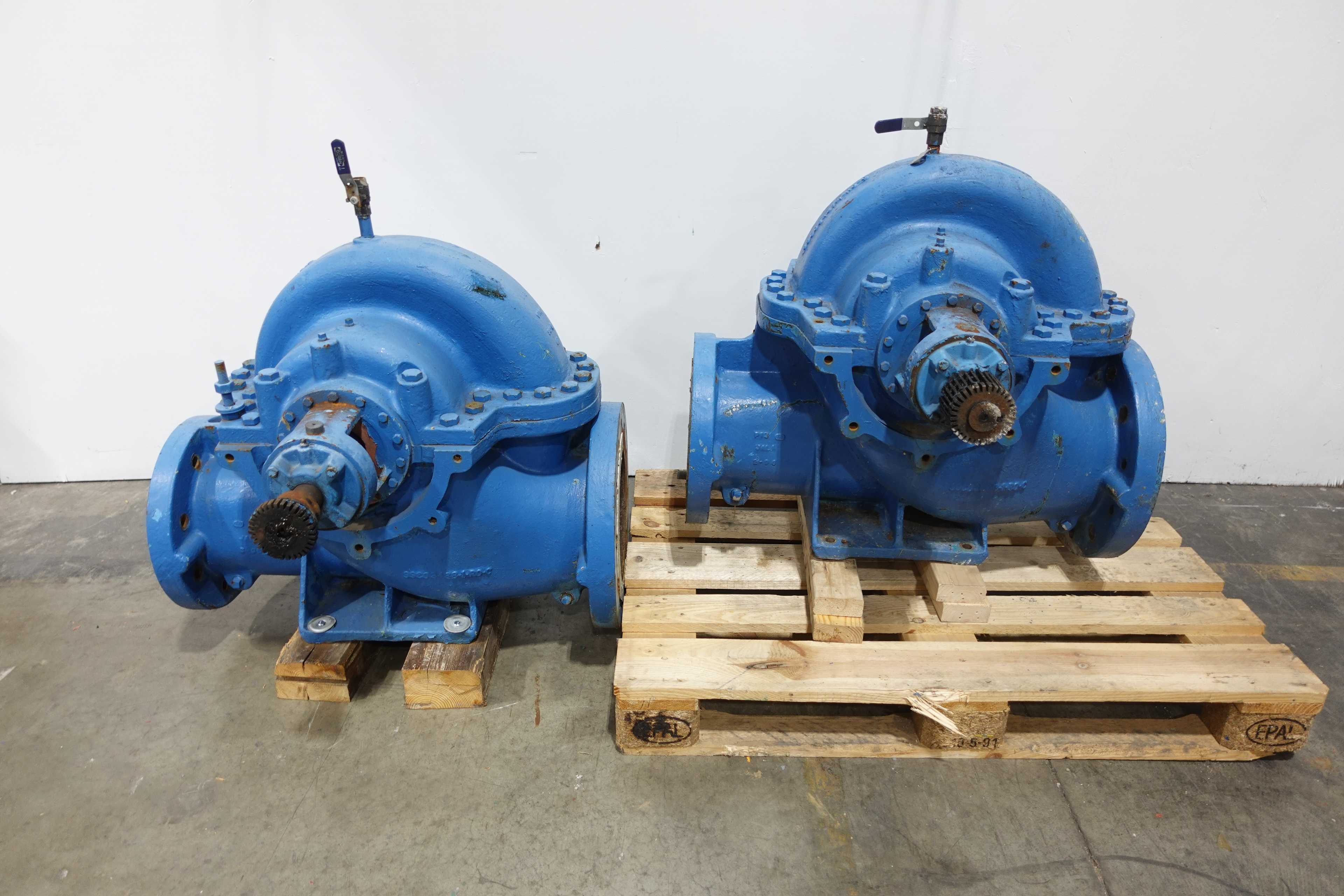 LOT OF 2 PACO 29-80125-150001-1853EE CENTRIFUGAL PUMPS, 1800 GPM, IMP. DIA 10.4", TDH: 30' - CENTRIFUGAL PUMP