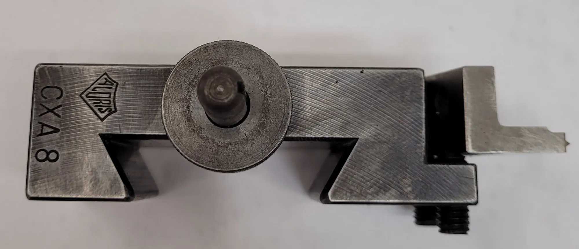 ALORIS CXA-8 THREADING TOOL HOLDER, 2-3/8" WEDGE, ALORIS P-6 CUTTER, 5" X 2" X 1-1/4" - MACHINE TOOLING