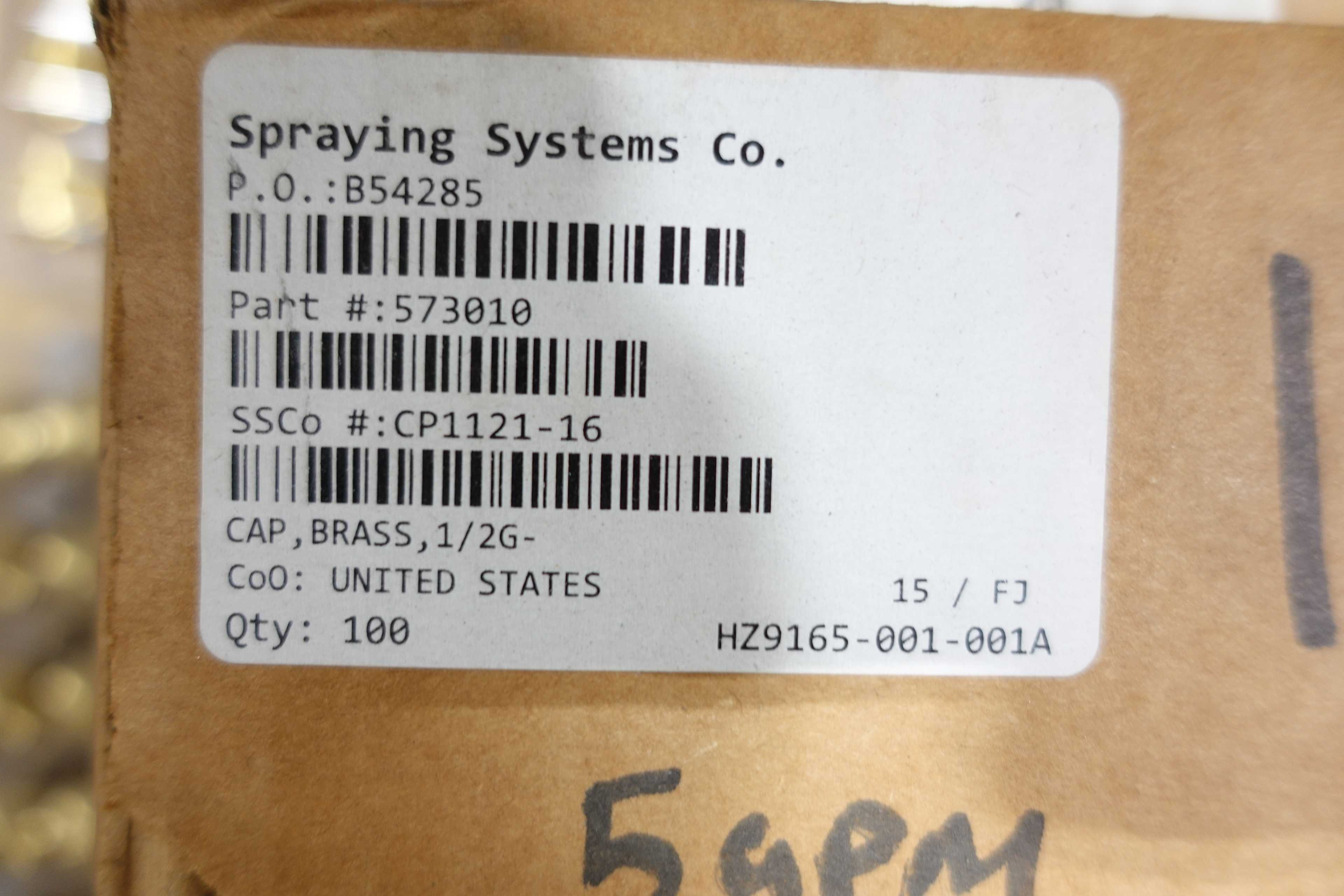 PALLET OF SPRAYING SYSTEM CO. SPRAY NOZZLE TIPS - NOZZLE