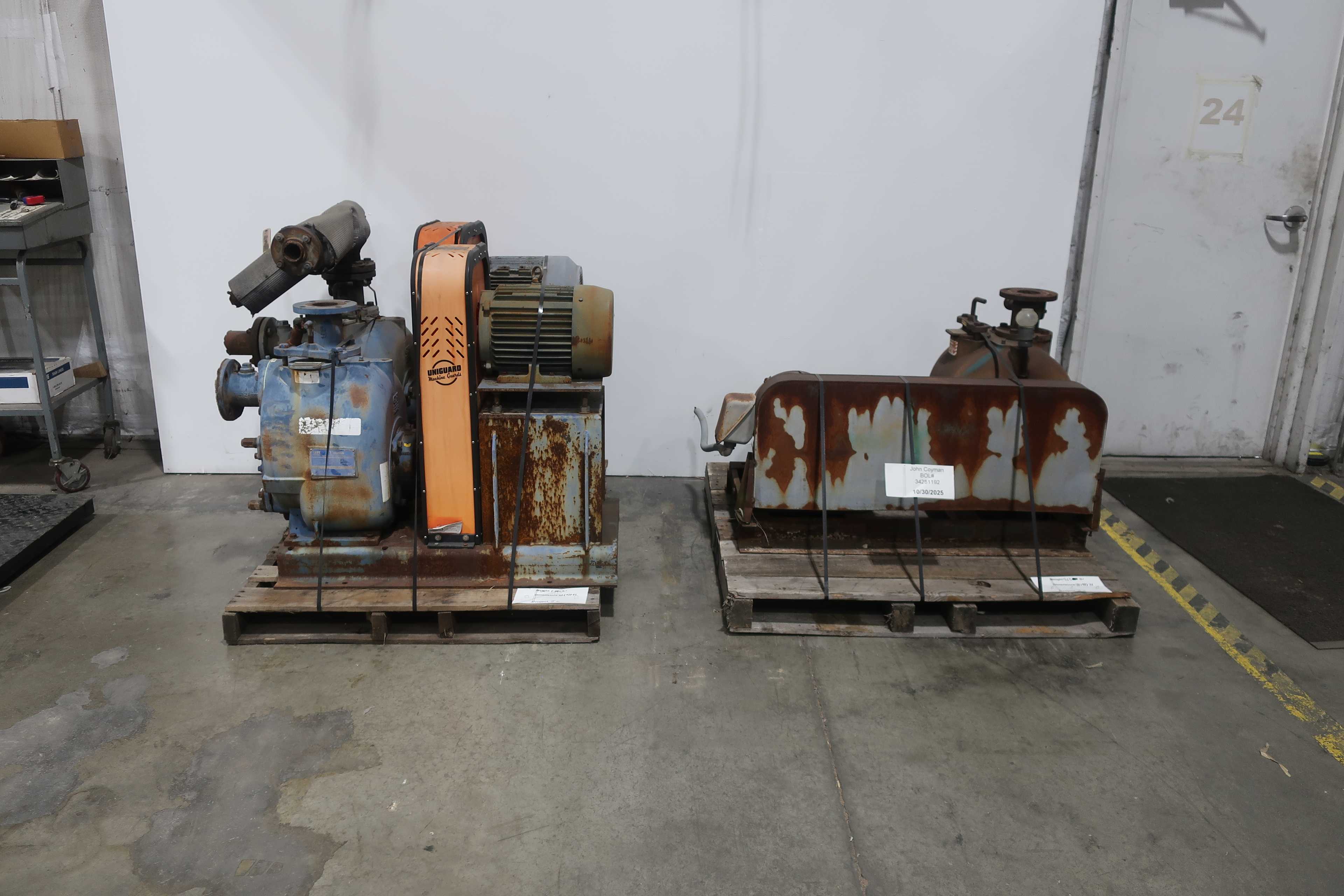 LOT OF 3 ASSORTED T SERIES GORMAN RUPP SELF-PRIMING CENTRIFUGAL PUMPS T3A71S-B T3A60-B