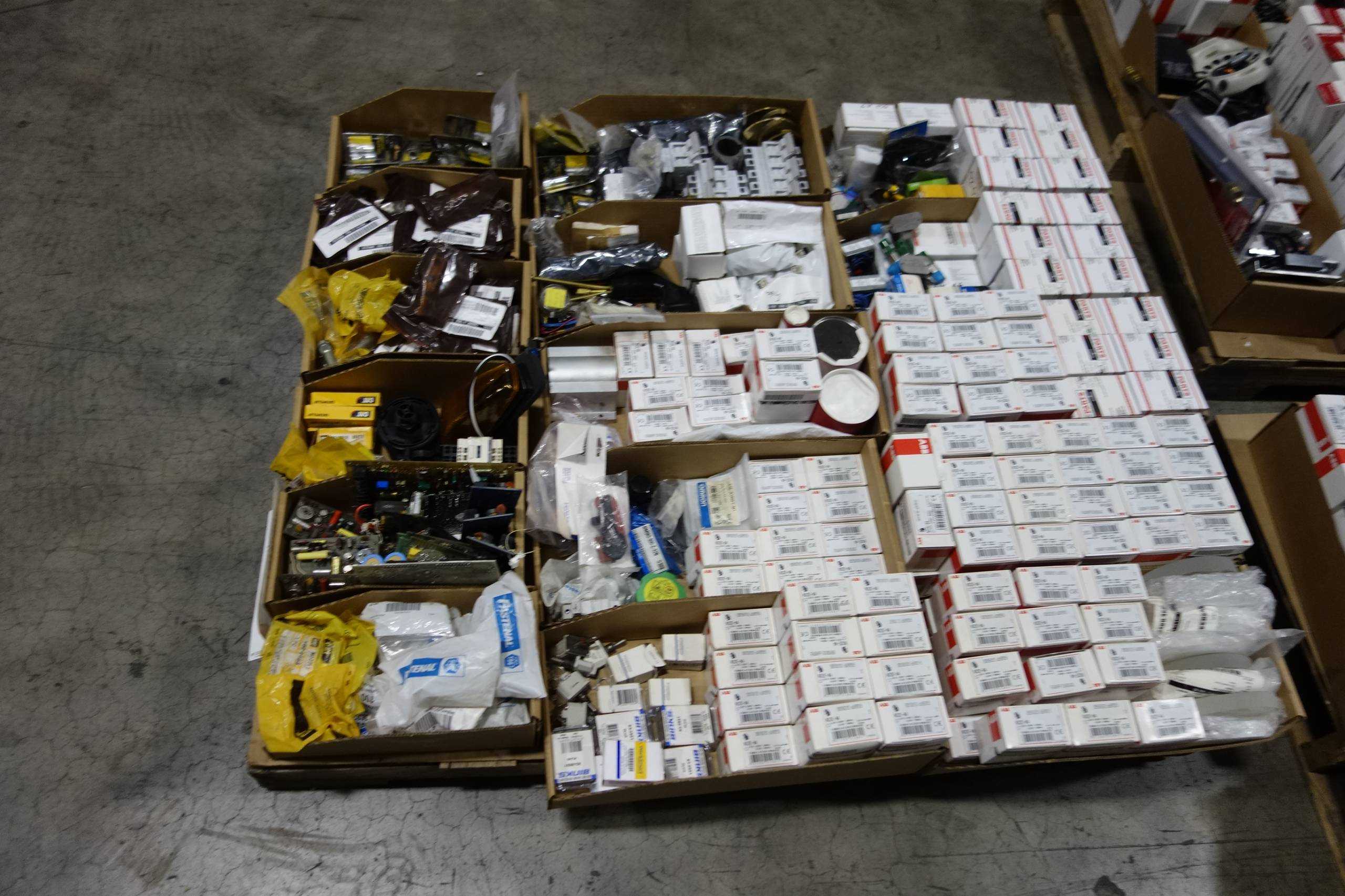 3 PALLETS OF ASSORTED MRO - INDUSTRIAL PARTS