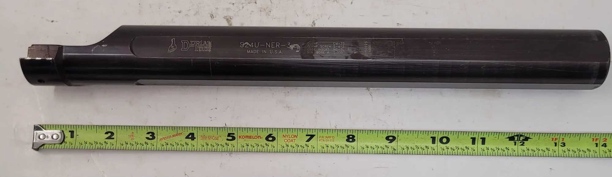 DORIAN TOOL S24U-NER-3 INDEXABLE BORING BAR, 1-1/2" CONNECTION DIAMETER, 2" MIN BORE - MACHINE TOOLING