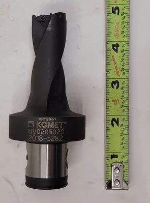 KOMET UV0205020 INDEXABLE DRILL SET OF 2, 4.43IN OVERALL LENGTH, 1IN DIAMETER - MACHINE TOOLING