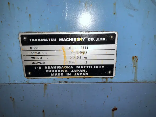 2004 TAKAMATSU X-10I CNC LATHE - undefined