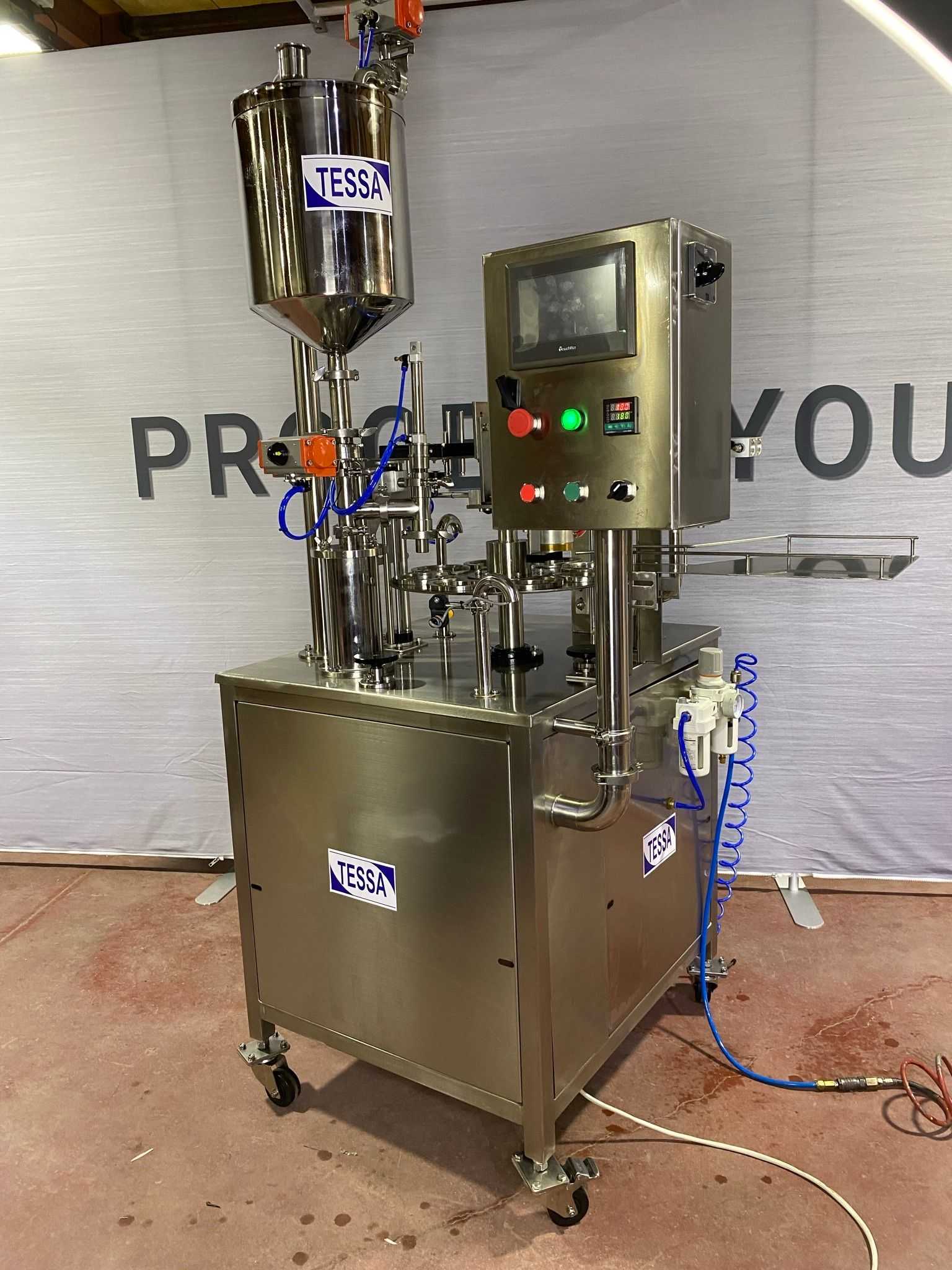 TESSA SEMI-AUTOMATIC CUP FILLER MACHINE - FILLER