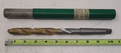 PRECISION AD509702-677 .625" DRILL BIT, MT 2 SHANK, 5/8 IN., FLUTE 6.25 IN., OAL 10.25 IN. - MACHINE TOOLING