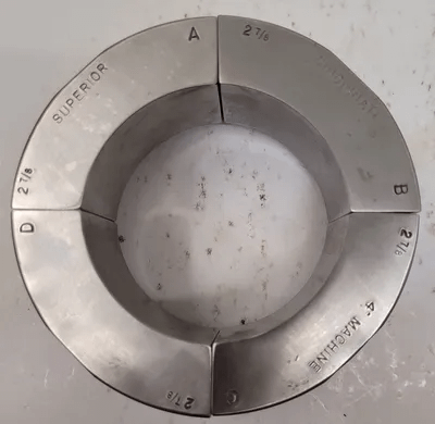 SUPERIOR CINCINNATI COLLET PAD 2 7/8" S-STYLE EMERGENCY NON-SERRATED 2” HEIGHT - MACHINE TOOLING