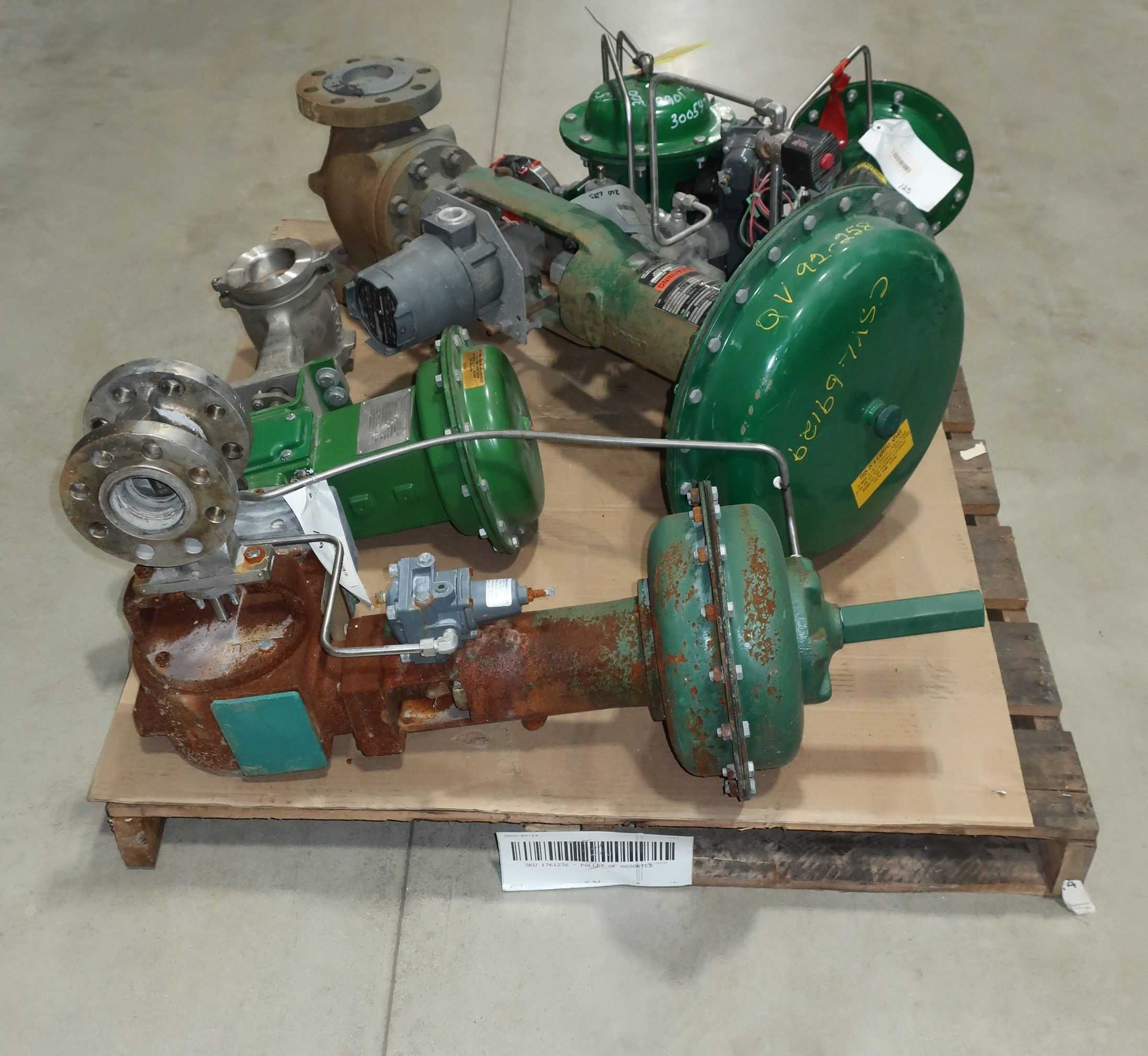 SKU 1761236 - PALLET OF ASSORTED CONTROL VALVES - CONTROL VALVE