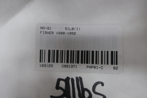 SKU 991371 - FISHER V200 1052 DVC6020-105 PNEUMATIC STAINLESS CONTROL VALVE 1IN 150 - CONTROL VALVE