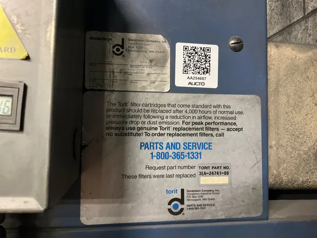 DONALDSON VS 1200 DUST COLLECTOR - undefined
