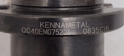 KENNAMETAL QC40EM075231 TOOL HOLDER NMTB40 TAPER WITH 3/4" END MILL - MACHINE TOOLING