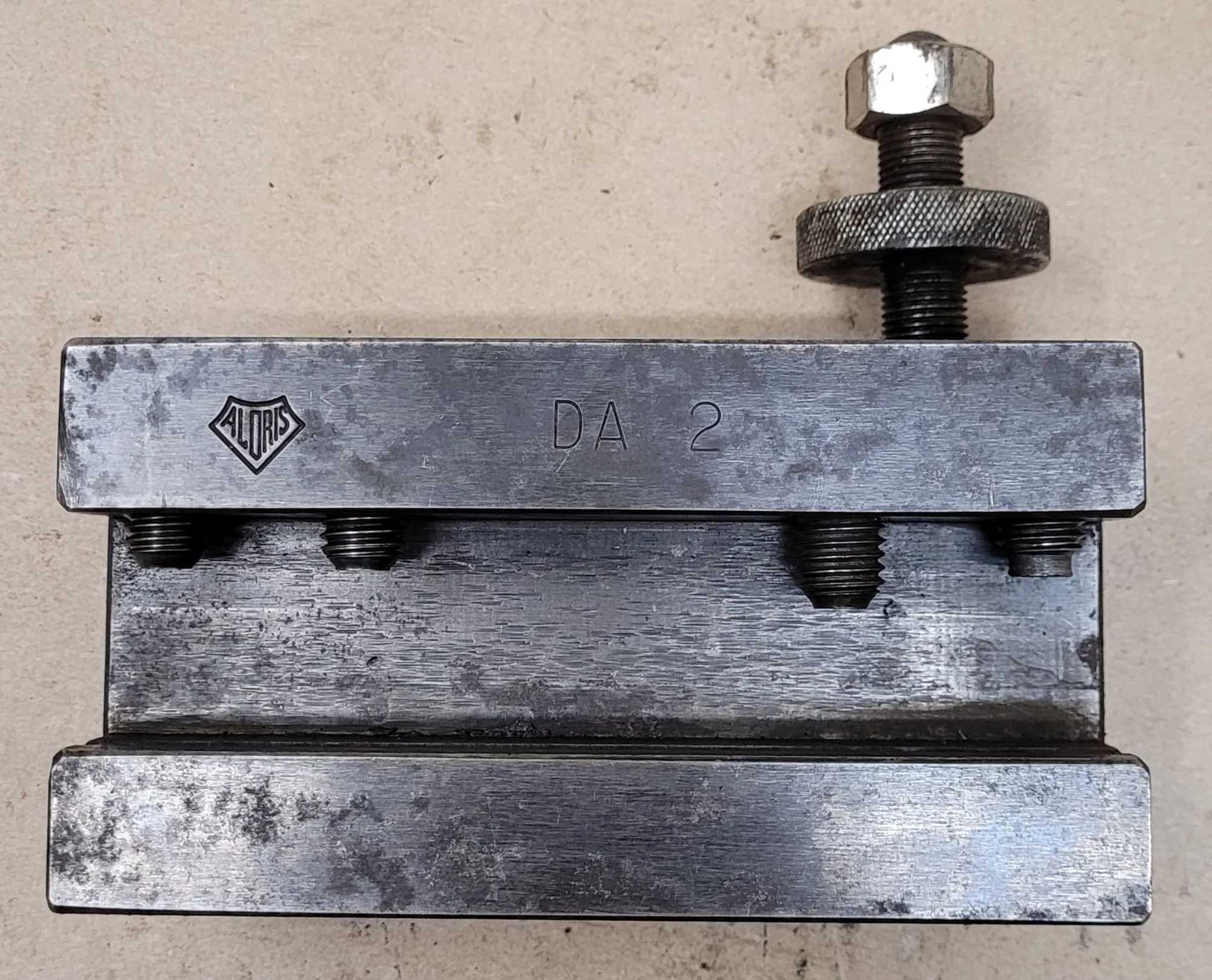 ALORIS DA-2 TOOL HOLDER, 1" SHANK, 1-1/4" MAX TOOL, 17-48" SWING LATHE, 3-1/8" BORING BAR - MACHINE TOOLING
