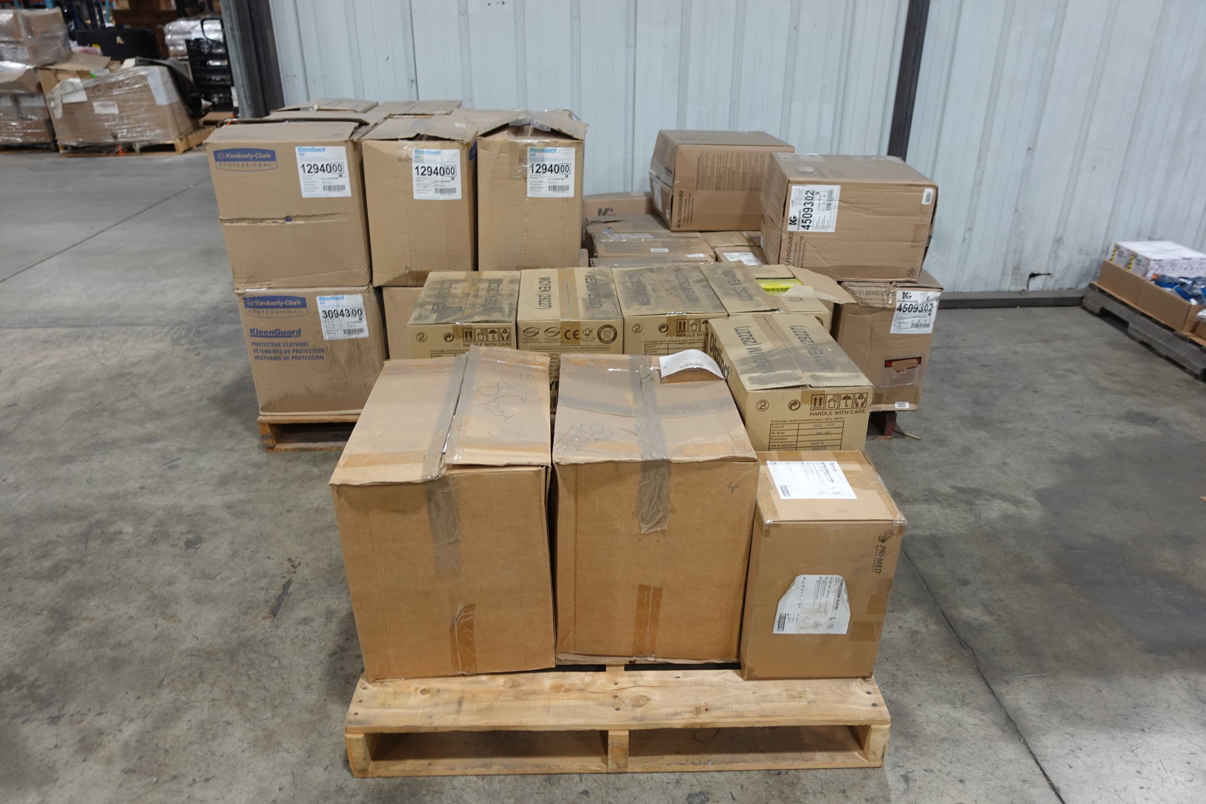 SKU 1762041 - 3 PALLETS OF ASSORTED PPE - PPE