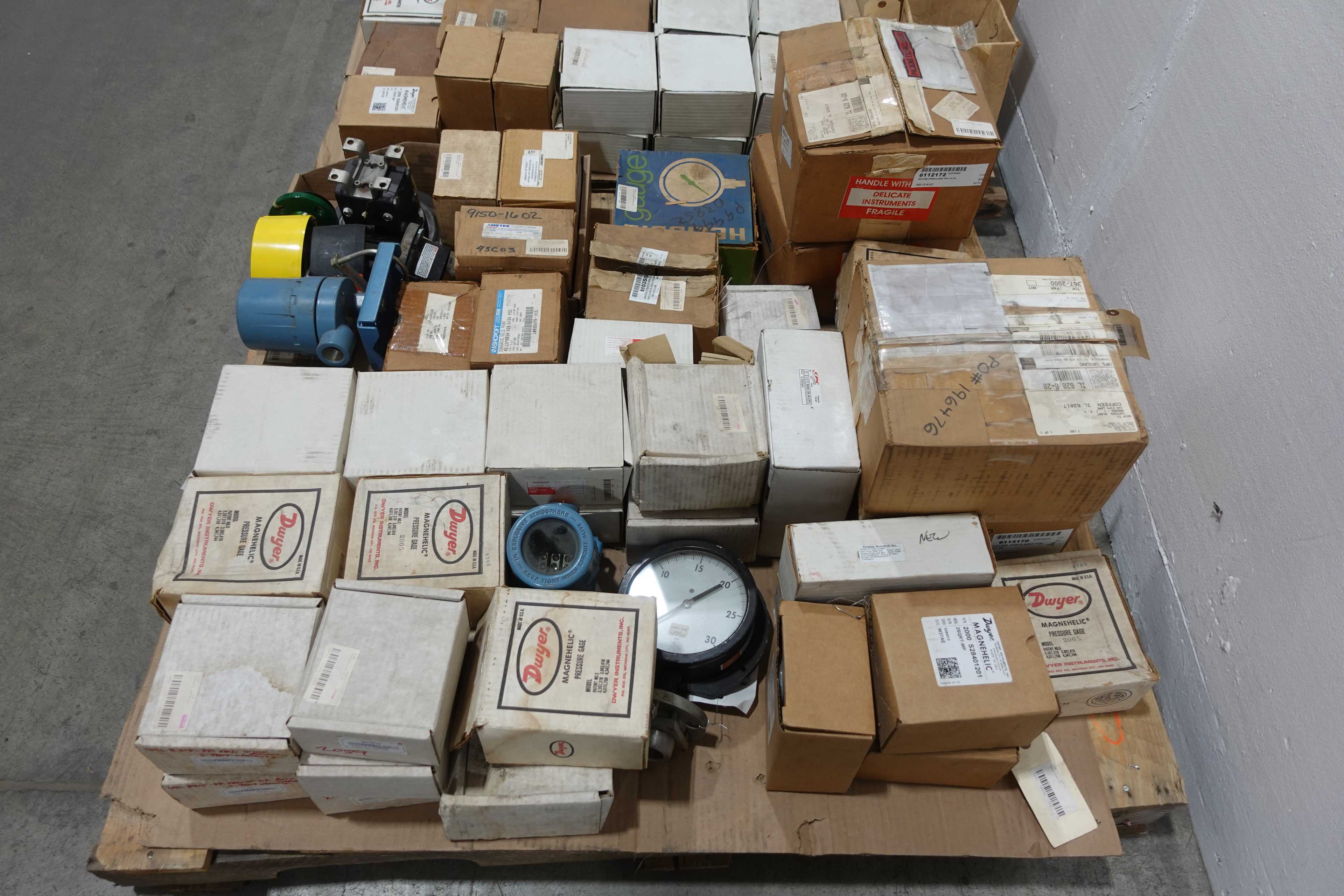 SKU 1079607 - 2 PALLETS OF ASSORTED GAUGES - INSTRUMENTATION
