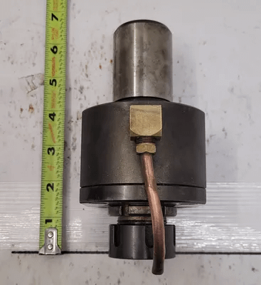 MAZAK AXIAL VERTICAL MILLING HOLDER, APPROX 6" OVERALL LENGTH - MACHINE TOOLING