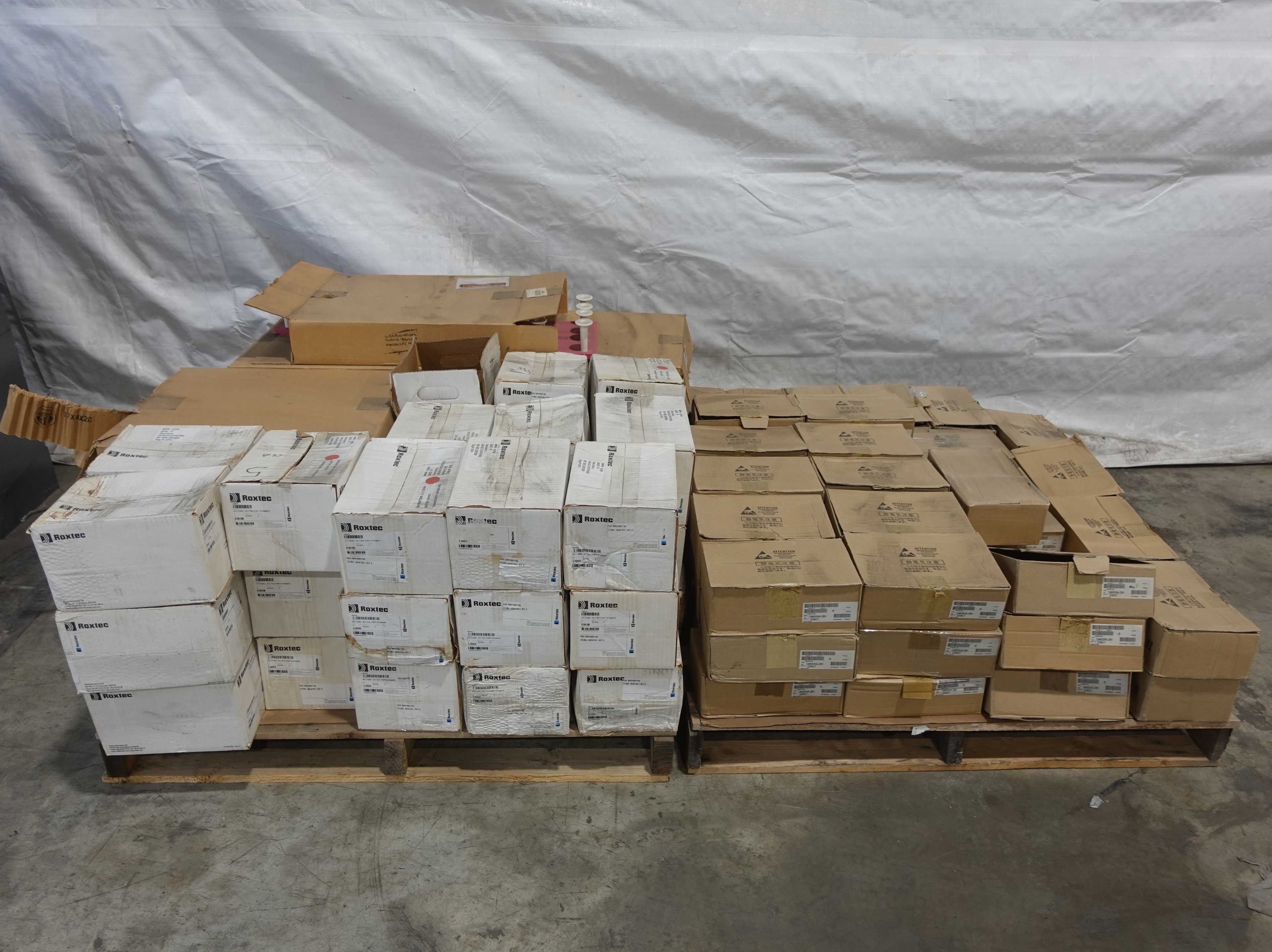 SKU 1724412 - 2 PALLETS OF ASSORTED ELECTRICAL COMPONENTS, ROXTEC, ALLEN TEL PRODUCTS