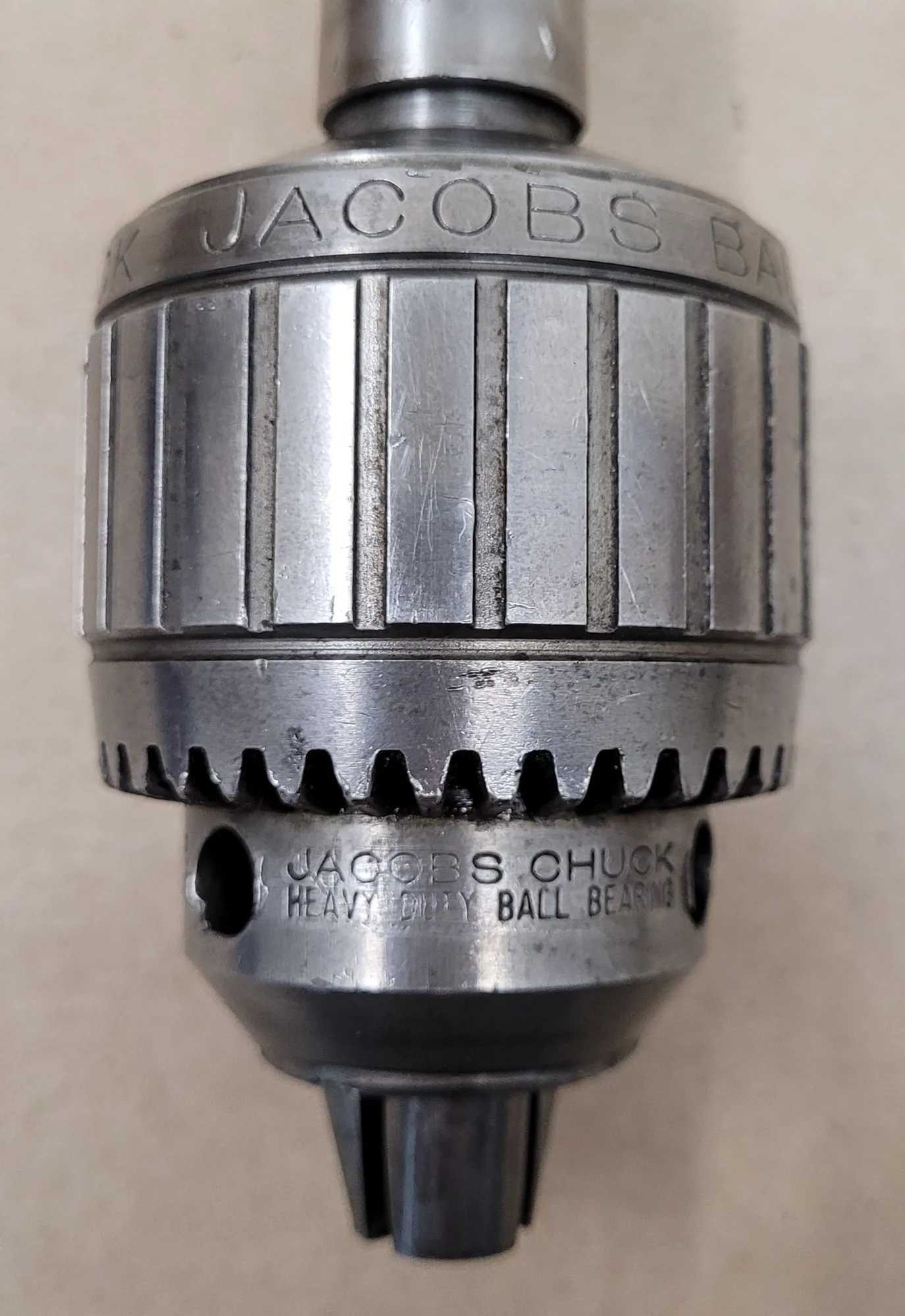 JACOBS 14N BALL BEARING SUPER CHUCK, 0-1/2" CAP, AO303/3MT/3JT ARBOR, K3 KEY - MACHINE TOOLING