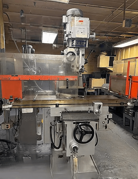 2018 SHARP VH-25 V/H MILL, 10X56" TBL, NMTB-40, 5HP, 60-4500 RPM - MILLING MACHINES