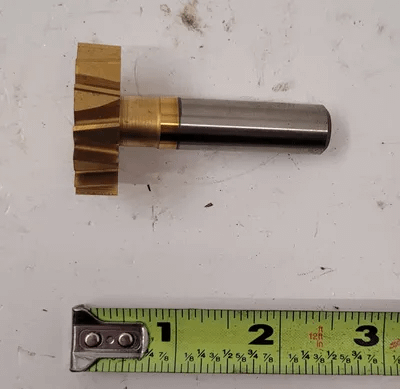 NIAGARA CUTTER STAG. KEYSEAT CUTTER 1-3/8" TIN 3/8" WIDTH .5” SHANK DIA. - MACHINE TOOLING
