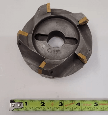 SANDVIK 435-223242RI 2-SIDED FACE MILL - 4IN DIAMETER, 5 FLUTES, 1IN ARBOR - MACHINE TOOLING