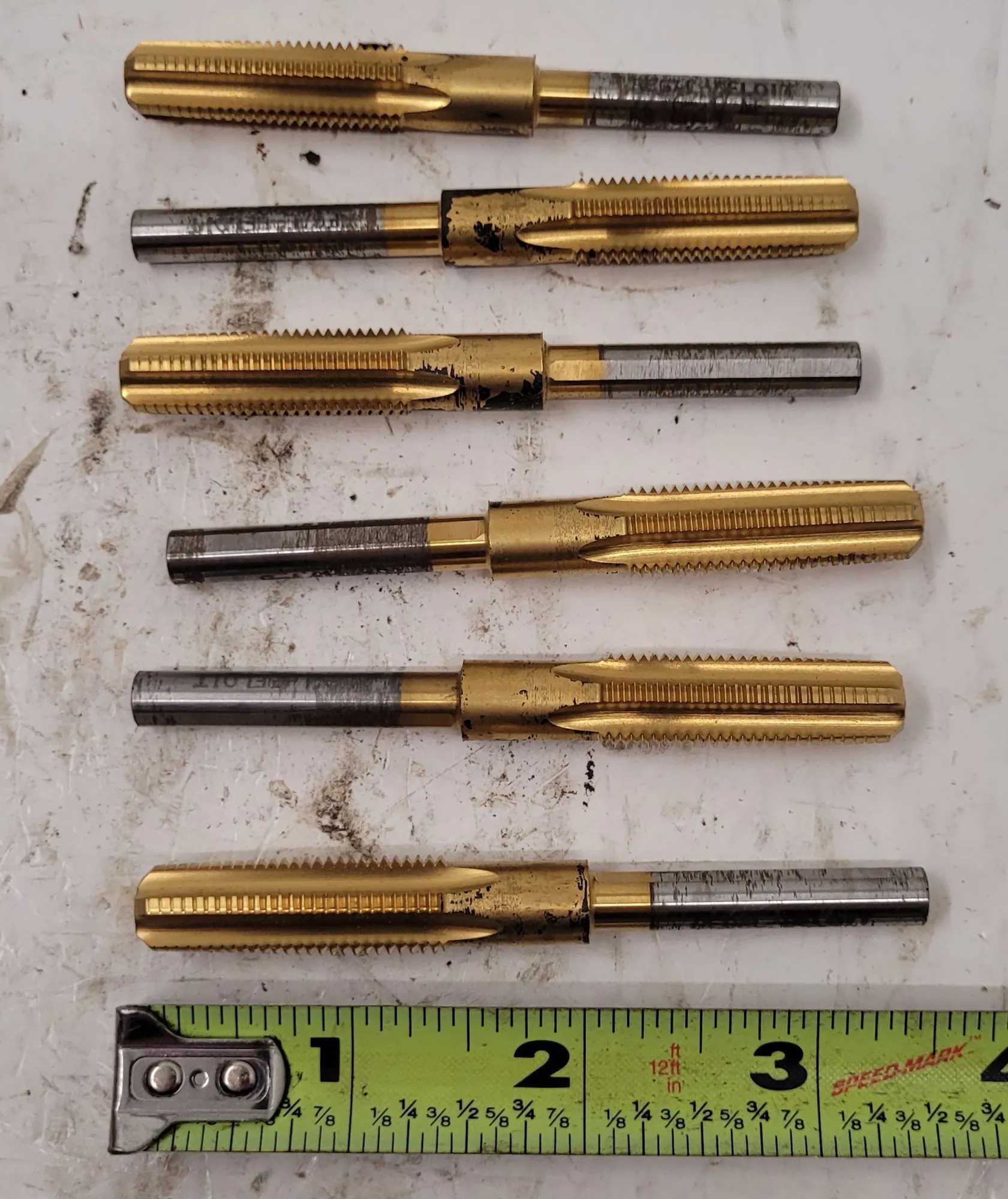 REGAL-BELOIT 7/16"-20 TAP, HSS, TIN, RIGHT HAND CUT, SET OF 6 - MACHINE TOOLING