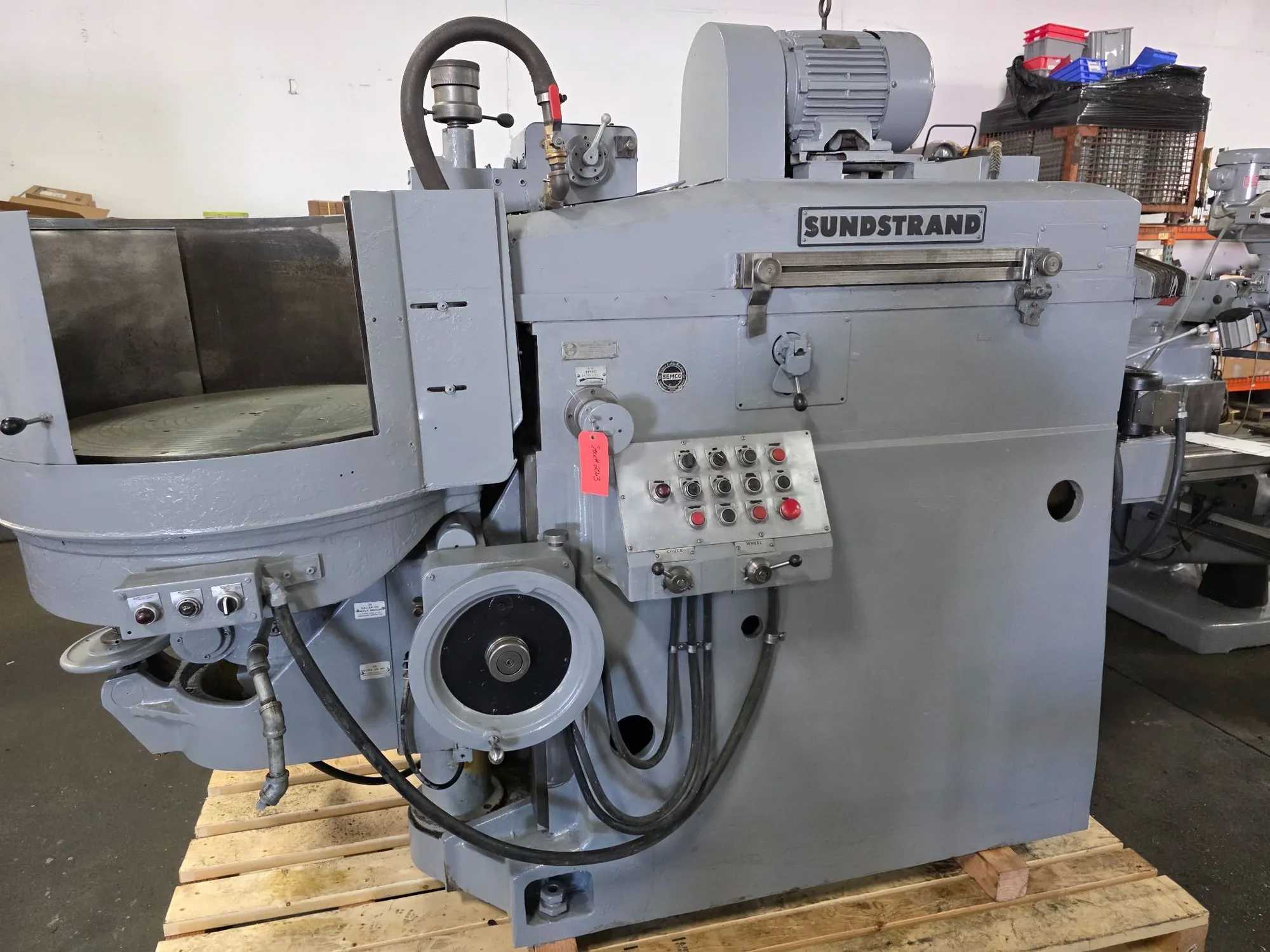 SUNDSTRAND/ARTER H-30 ROTARY SURFACE GRINDER 30" CHUCK 10" MAX HGT 20HP 460V - SURFACE GRINDERS