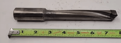 KENNAMETAL INDEXABLE INSERT DRILL, 0.82" DIA, 7-1/2" OAL, 2 FLUTES, STRAIGHT SHANK, 1" SHANK DIA - MACHINE TOOLING