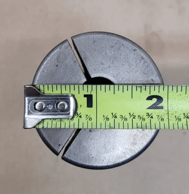 5C STEP COLLET, 2" HEAD DIAMETER, 1-1/8" HEAD THICKNESS, 5/8" PILOT HOLE, 4.5" OAL - MACHINE TOOLING