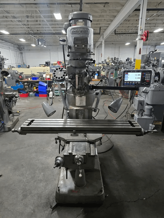 BRIDGEPORT SERIES 1 VERTICAL MILL, 9X48 TABLE, 31L/12C TRAVEL, 2HP, 4200RPM, R8 TAPER, 230V 3PH - VERTICAL MACHINING CENTERS