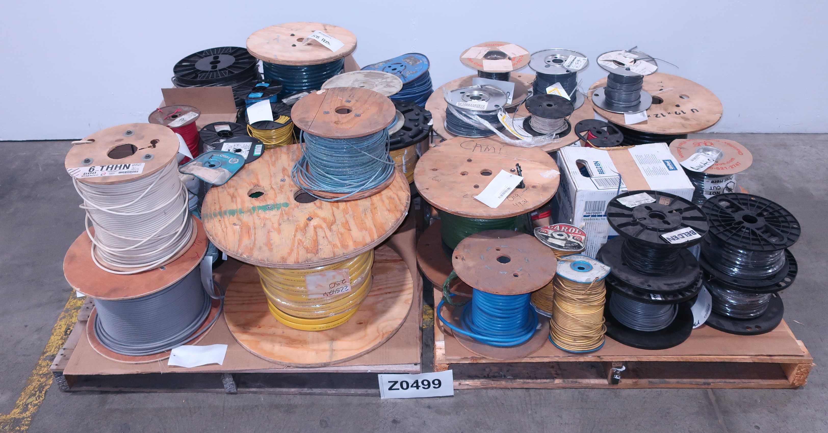 2 PALLETS OF ASSORTED INSULATED WIRE - WIRE