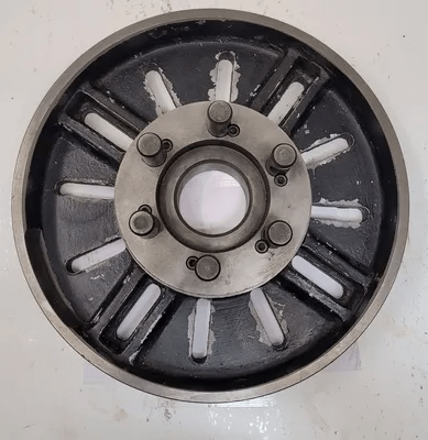 D1-6 LATHE FACE PLATE, 14.5IN OVERALL DIAMETER, D1-6 MOUNT, 2-3/4IN THROUGH HOLE - MACHINE TOOLING
