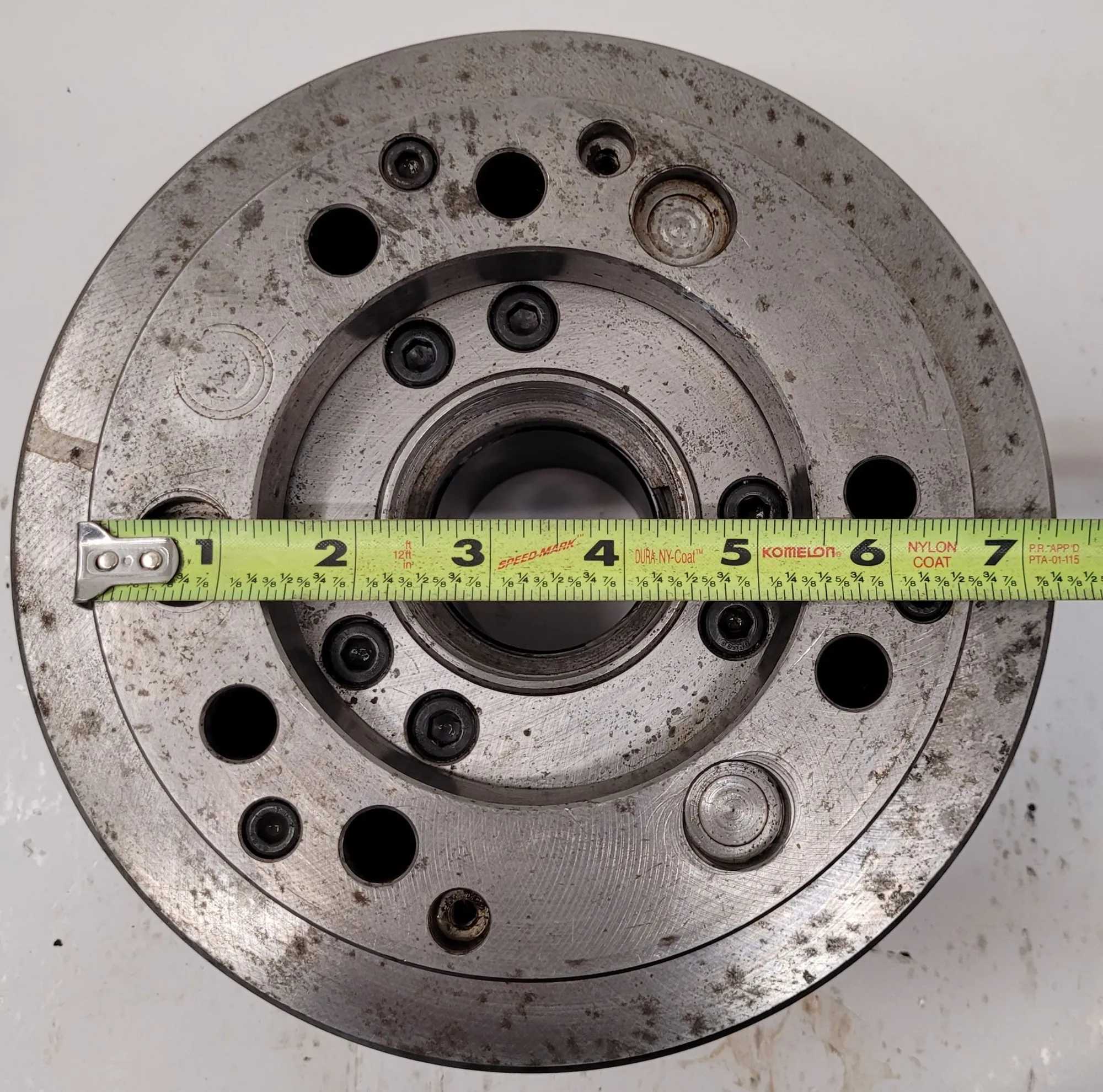 KITAGAWA B-208 3 JAW OPEN CENTRE POWER LATHE CHUCK - 8.25IN DIAMETER, 52MM THROUGH-HOLE - MACHINE TOOLING