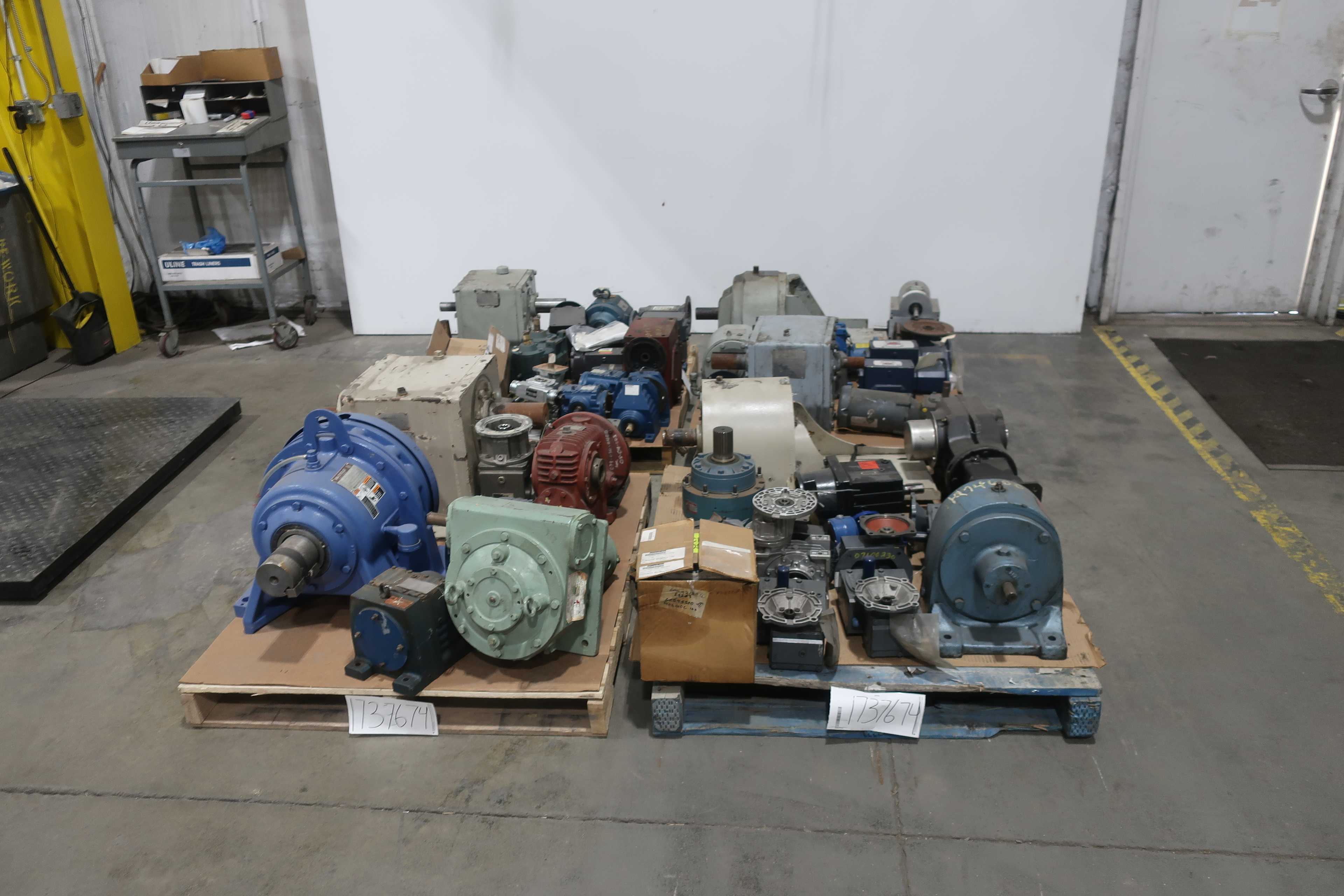 SKU 1737674 - 4 PALLETS OF ASSORTED GEAR REDUCERS - GEAR REDUCERS