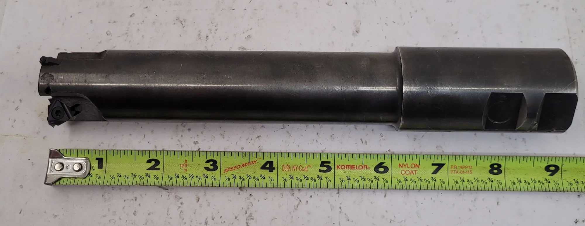 SANPAR POTBR 0150-150 INDEXABLE SHOULDER SQUARE MILL, 1.5” SHANK, 9” OVERALL LENGTH - MACHINE TOOLING