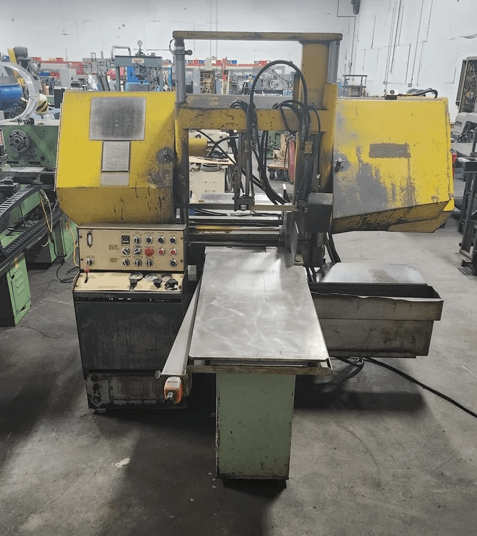 W.F. WELLS F-15 AUTOMATIC HORIZONTAL BAND SAW 3HP 15X17RECT 15ROUND 75-300FPM 1750LBS - HORIZONTAL BAND SAWS