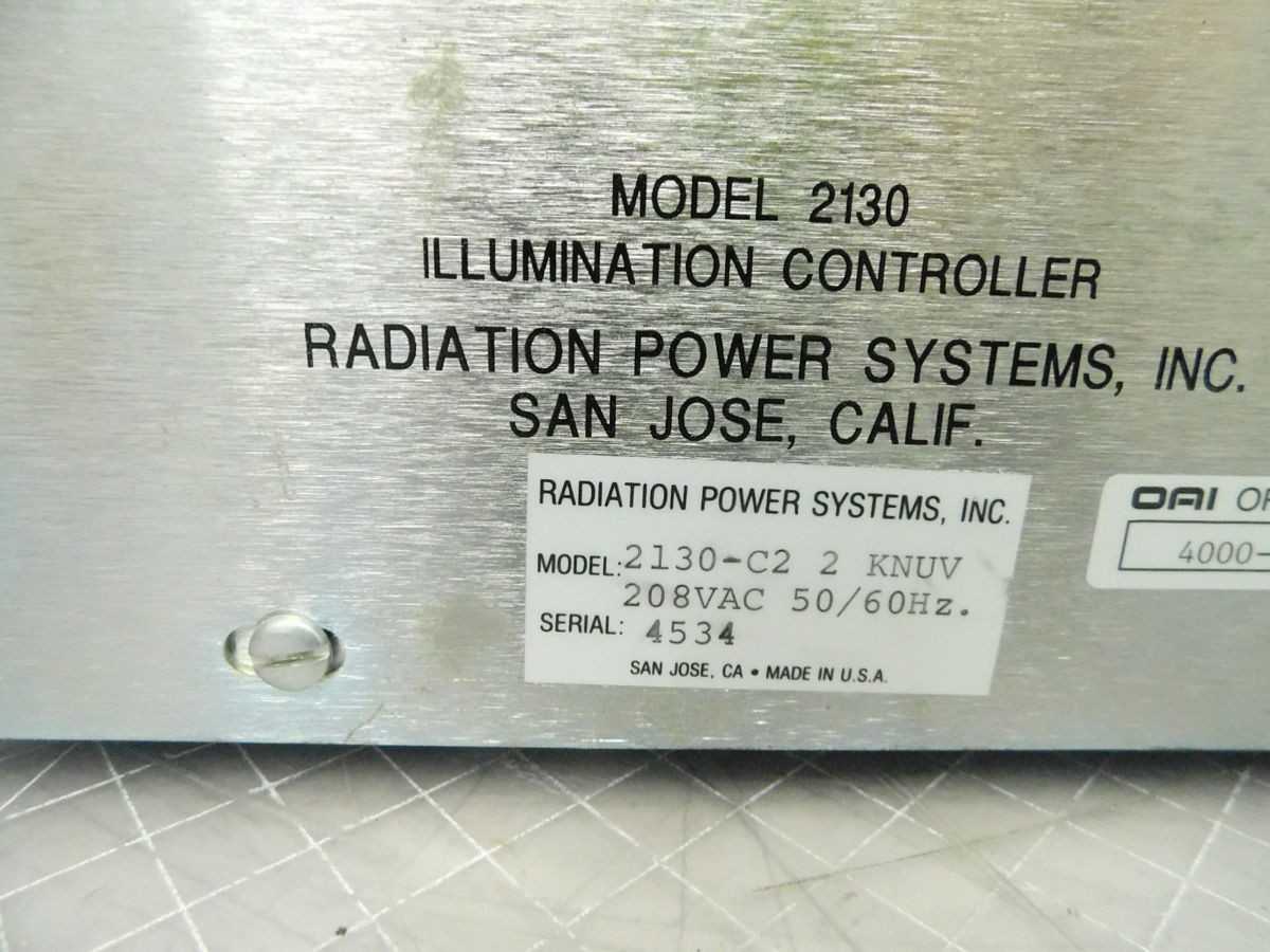 OAI 2130-C2 UV CONTROLLER, 2 KW POWER, 208-240 VAC INPUT VOLTAGE, 50/60 HZ, SINGLE-PHASE - LIGHTING