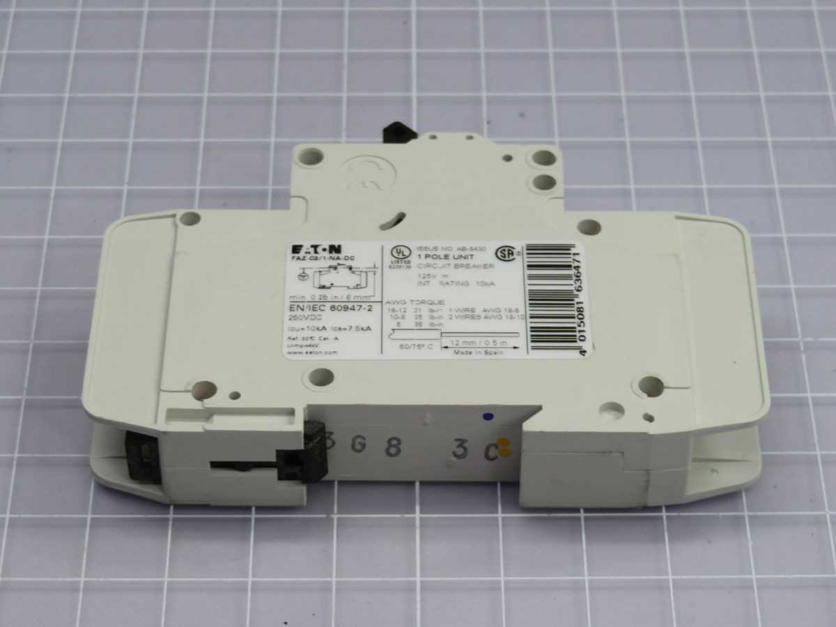 EATON FAZ-C3/1-NA-DC-SP 167148 CIRCUIT BREAKER T259323 - CIRCUIT BREAKERS